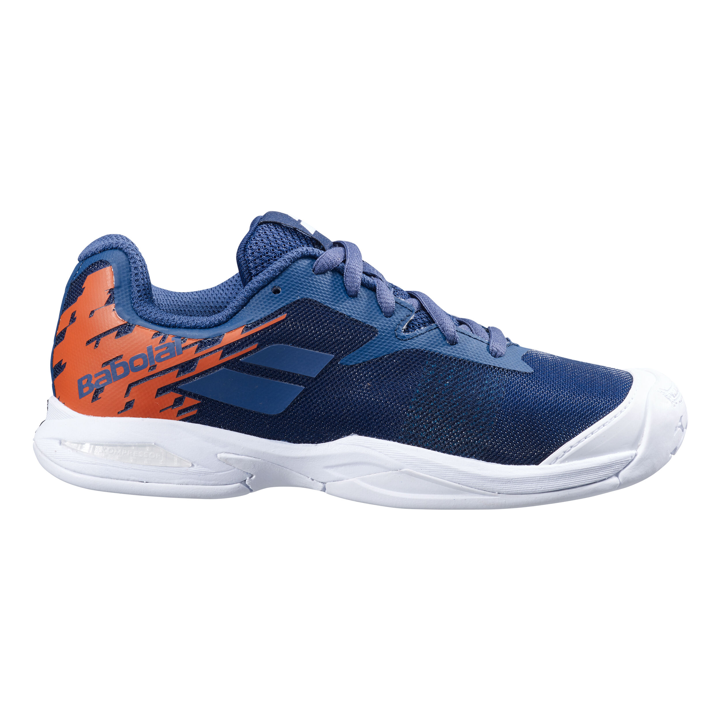 Buy Babolat Jet All Court Shoe Kids Dark Blue White online Padel Point COM