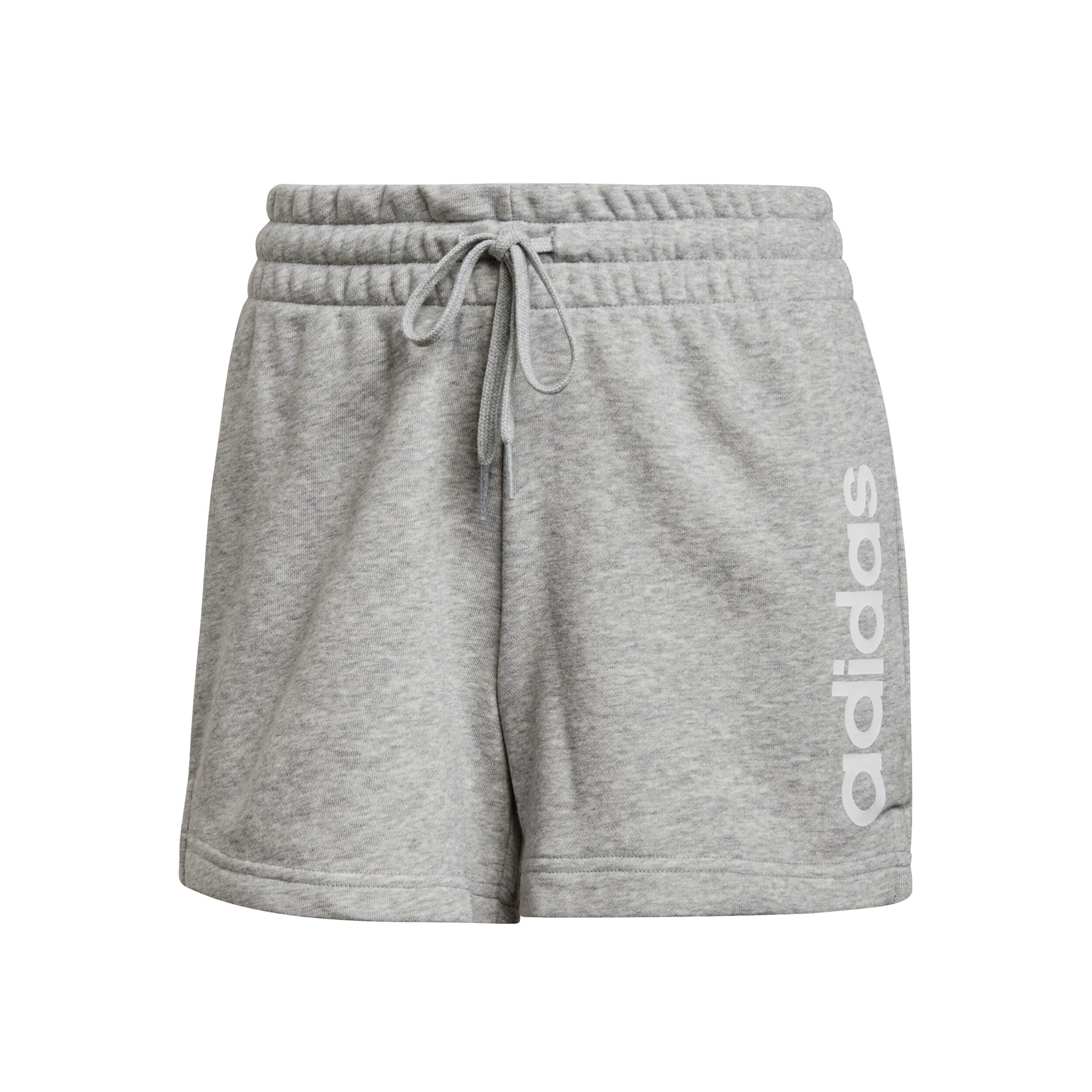 Buy adidas Linear French Terry Shorts Women Grey White online Padel Point COM