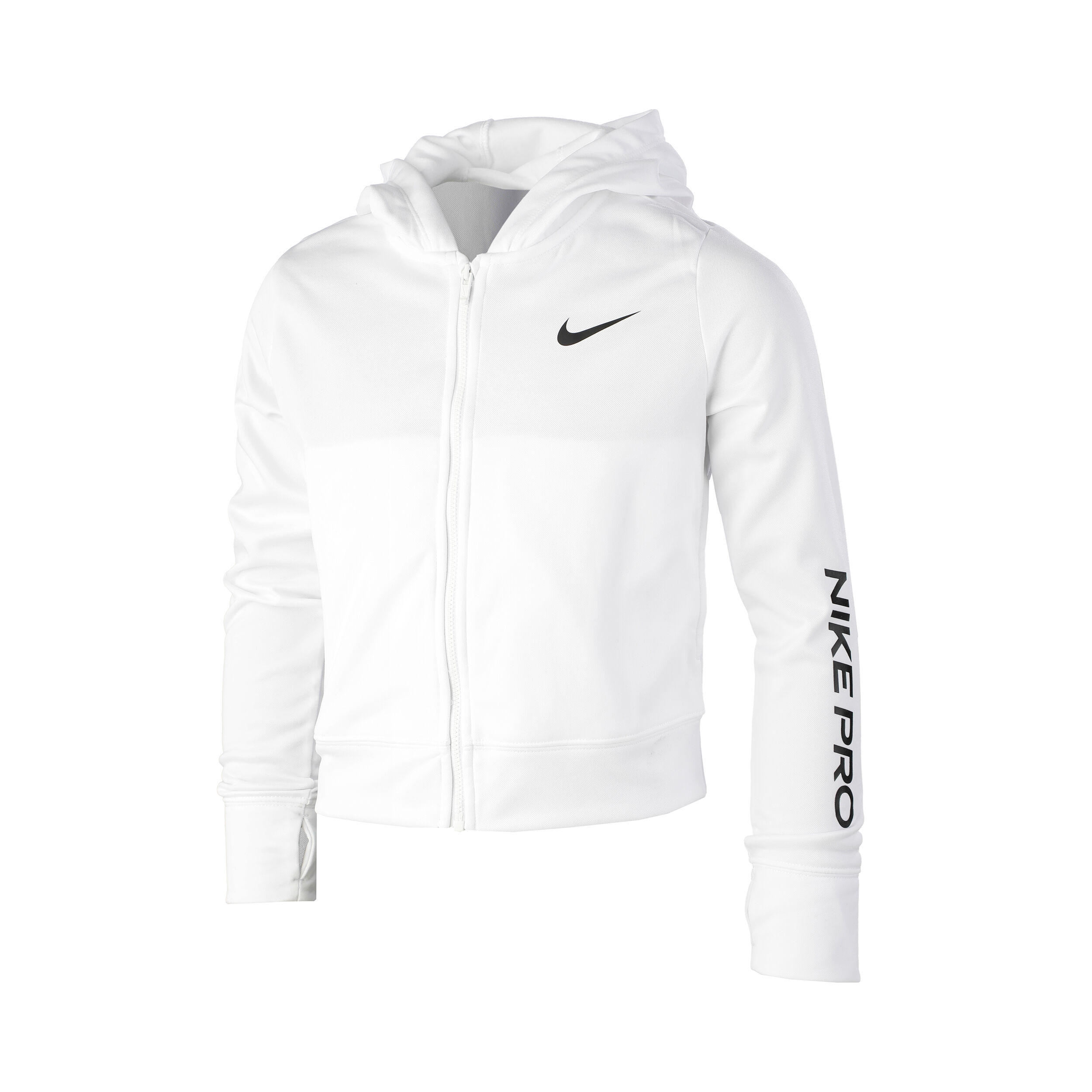 Nike pro zip up on sale