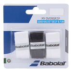 Babolat My Overgrip 3er schwarz, weiß