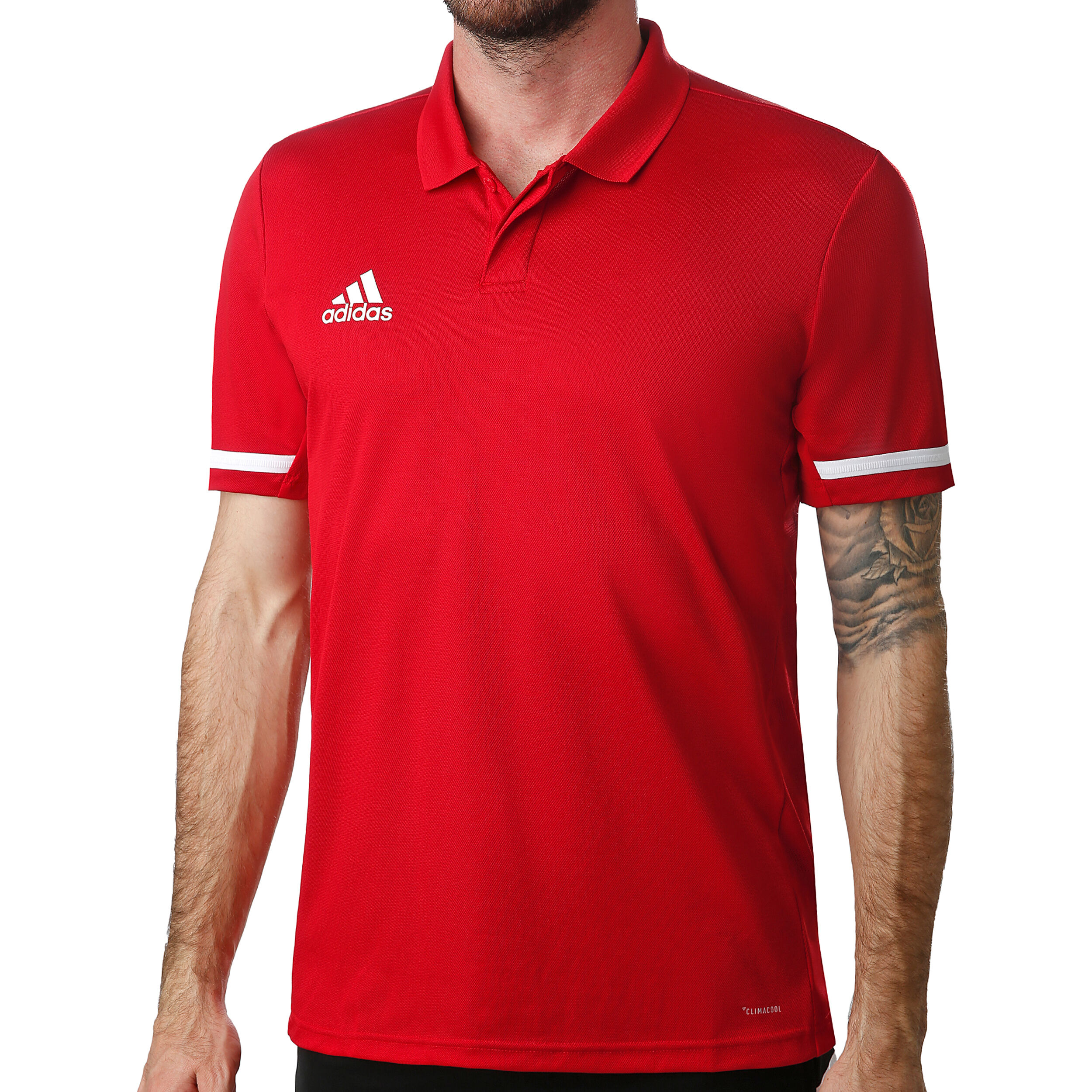 Polo cheap adidas rouge