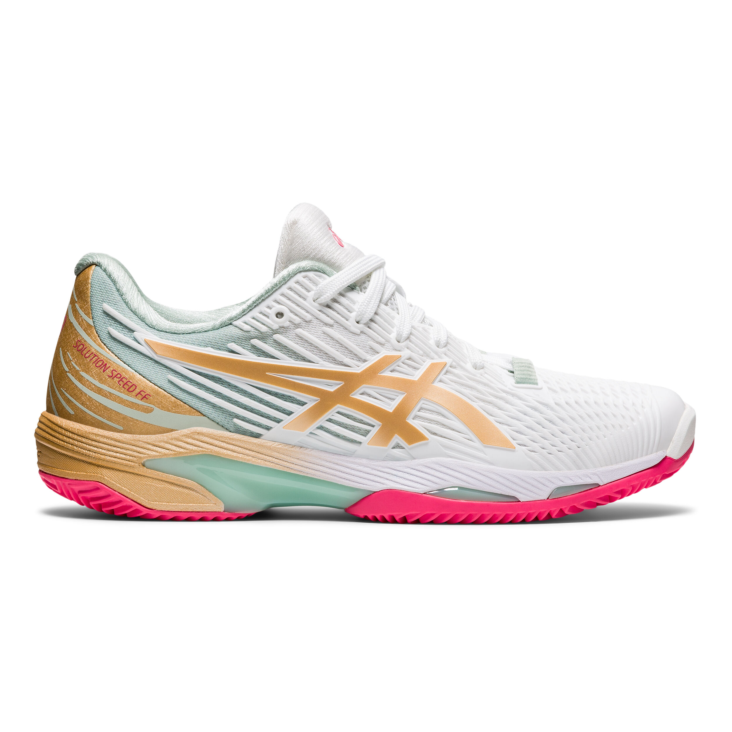 Buy ASICS Solution Speed FF 2 Clay Court Shoe Women White Multicoloured online Padel Point COM