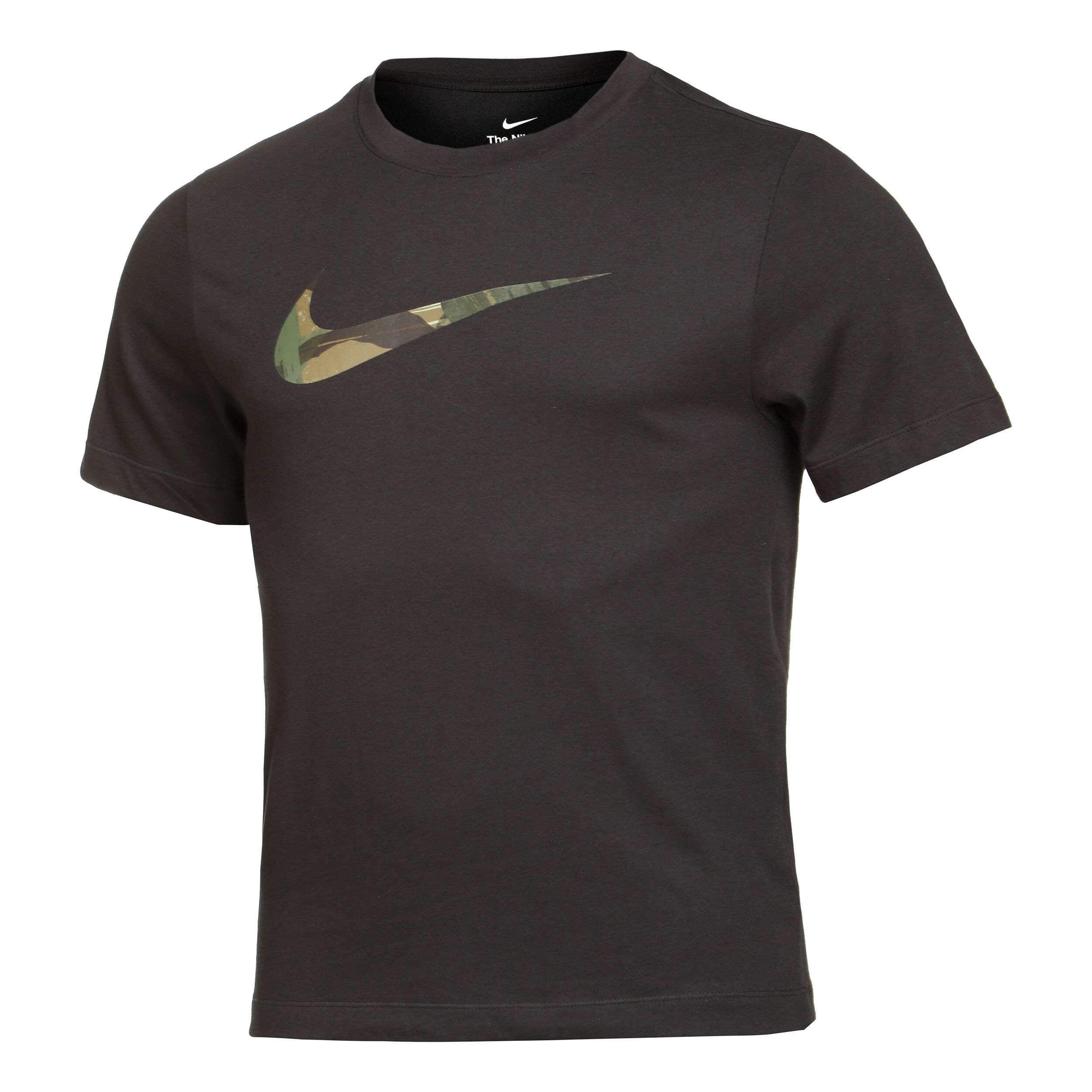 Nike camo hot sale swoosh t shirt