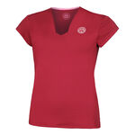 BIDI BADU Clothing BIDI BADU Bubble V-Neck T-Shirt Women-Red