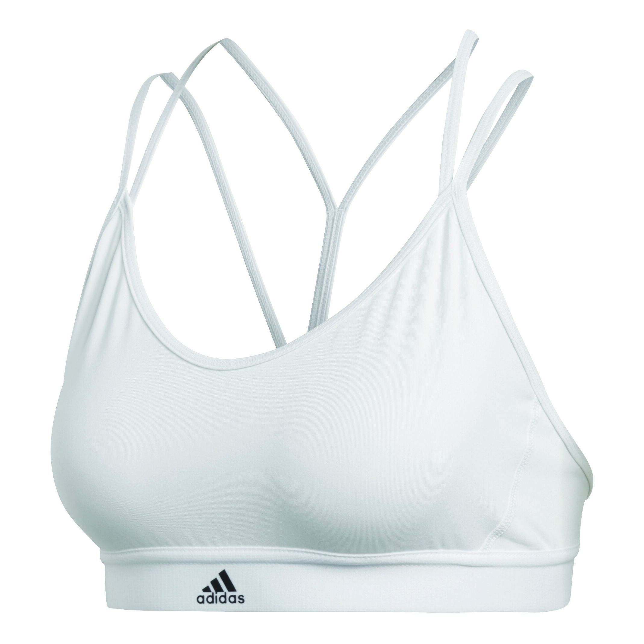 All Me Strappy Sports Bras Women White Lightgrey