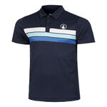 Quiet Please Ocean Block Stripe Tournament Polo