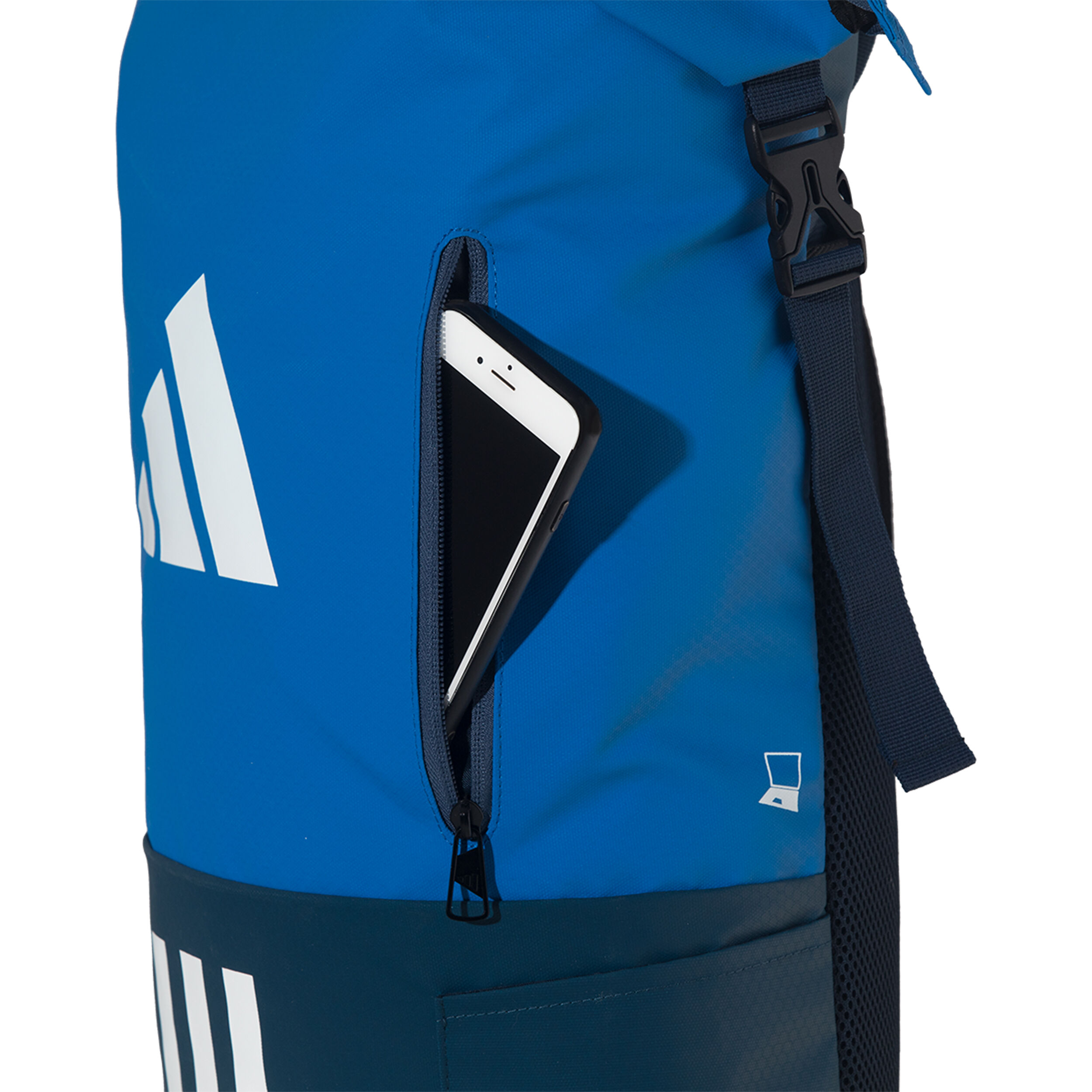Adidas backpack blue and black hot sale