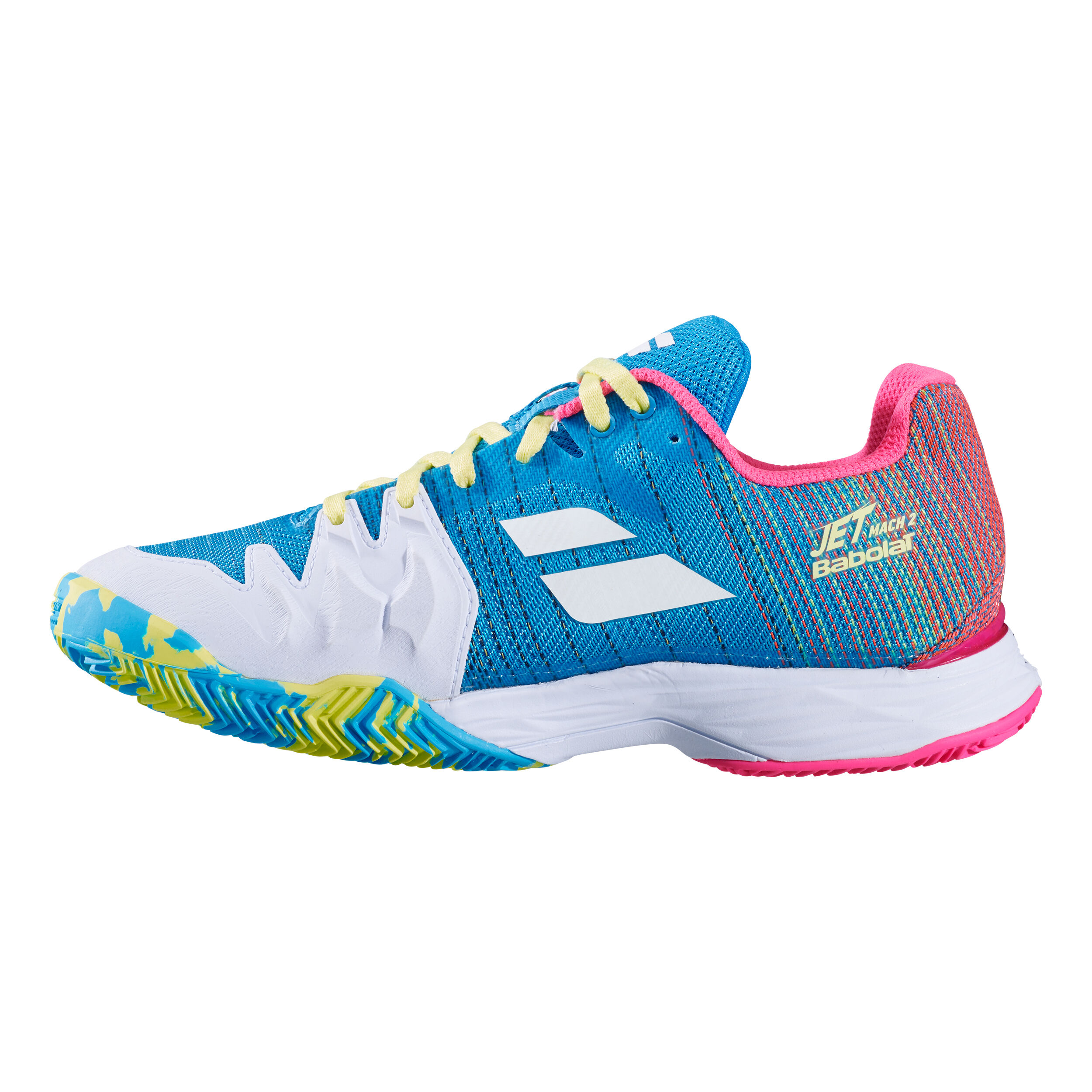 Buy Babolat Jet Mach II Clay Court Shoe Women Turquoise Pink online Padel Point COM