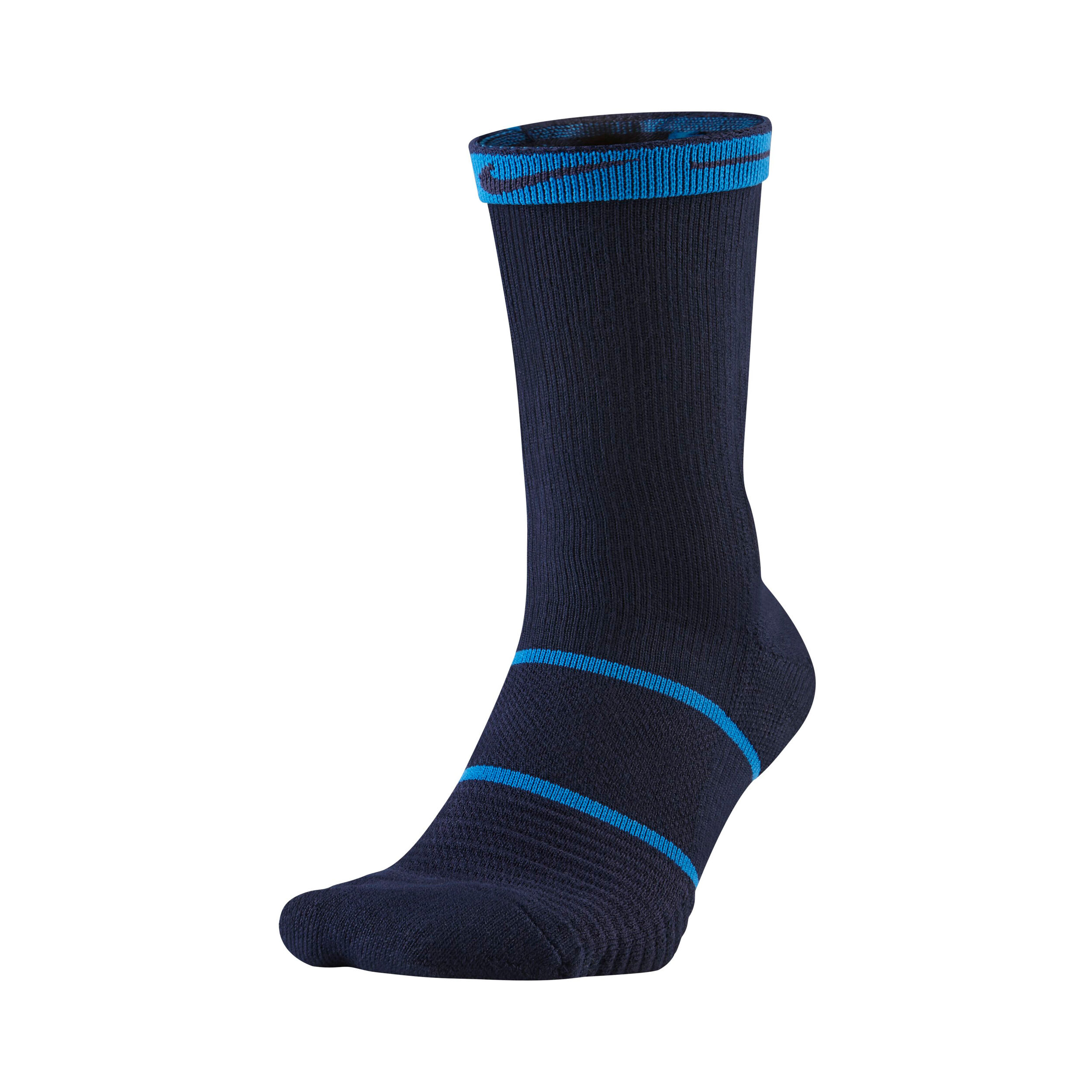 Court Essentials Crew Tennis Socks Dark Blue Blue