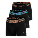 Nike Clothing Nike Dri-Fit Essential Micro Trunk Boxer shorts 3 Pack Men - black, black