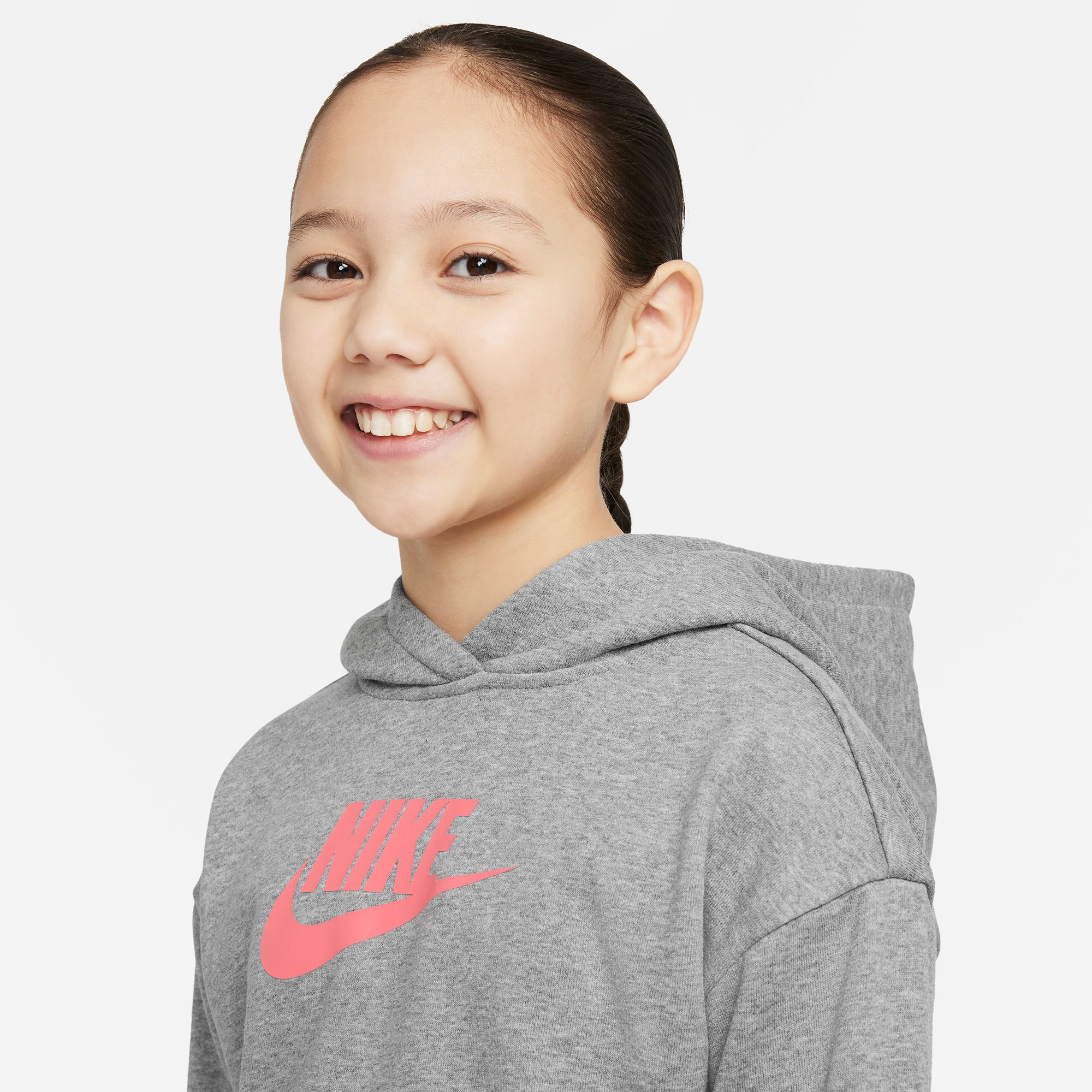 Grey nike hoodie junior on sale