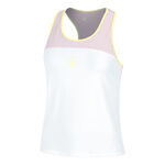 Quiet Please Clothing Quiet Please Mind Racerback Tank Top Women-White,Lilac