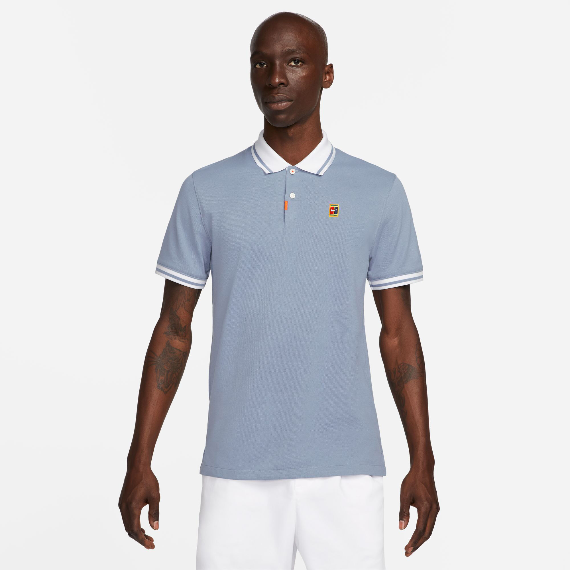 Buy Nike Dri Fit Heritage Slim 2 Polo Men Grey White online
