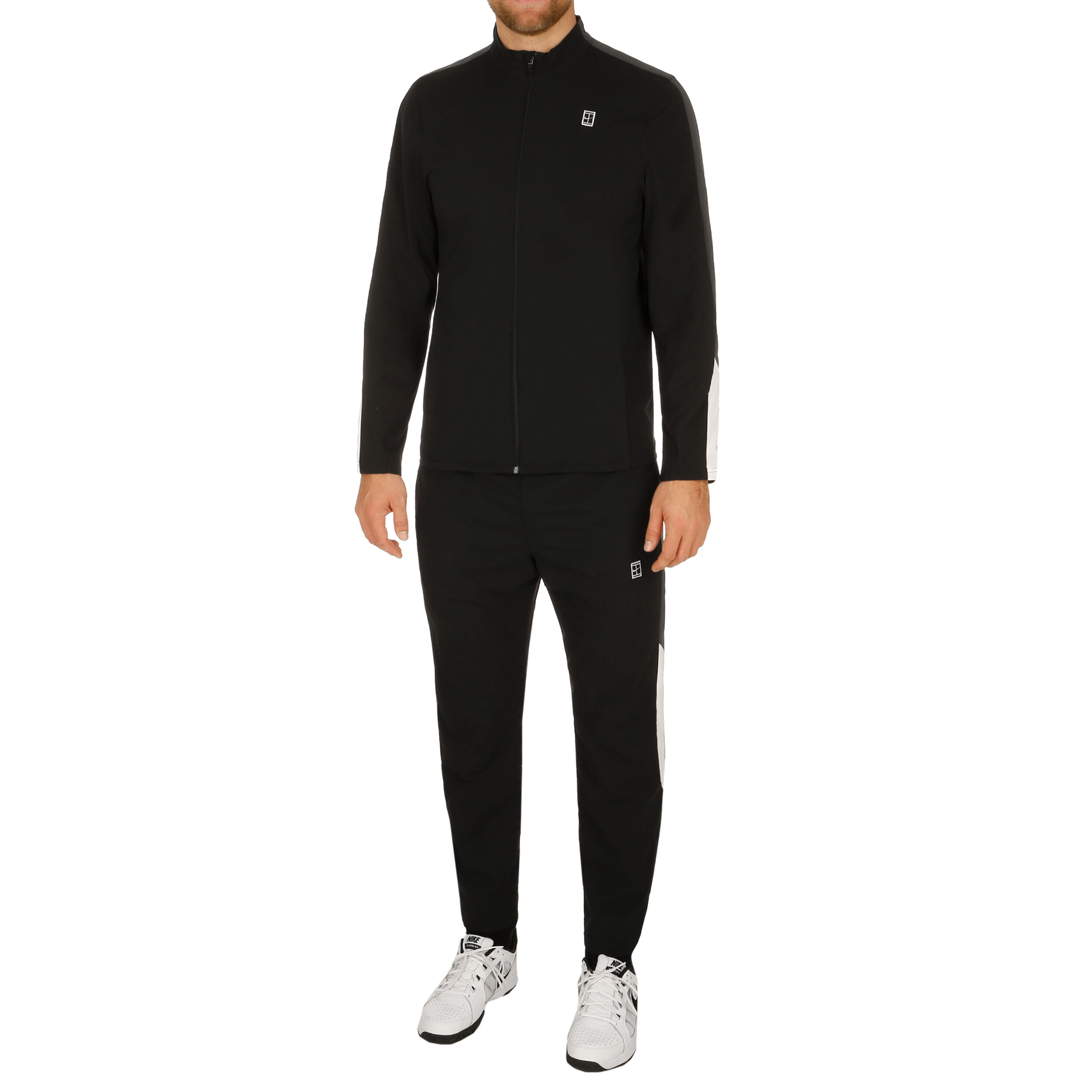 Buy Nike Court Woven Warm Up Tracksuit Men Black Dark Grey online Padel Point COM