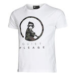 Quiet Please Camou Advantage logo Tee