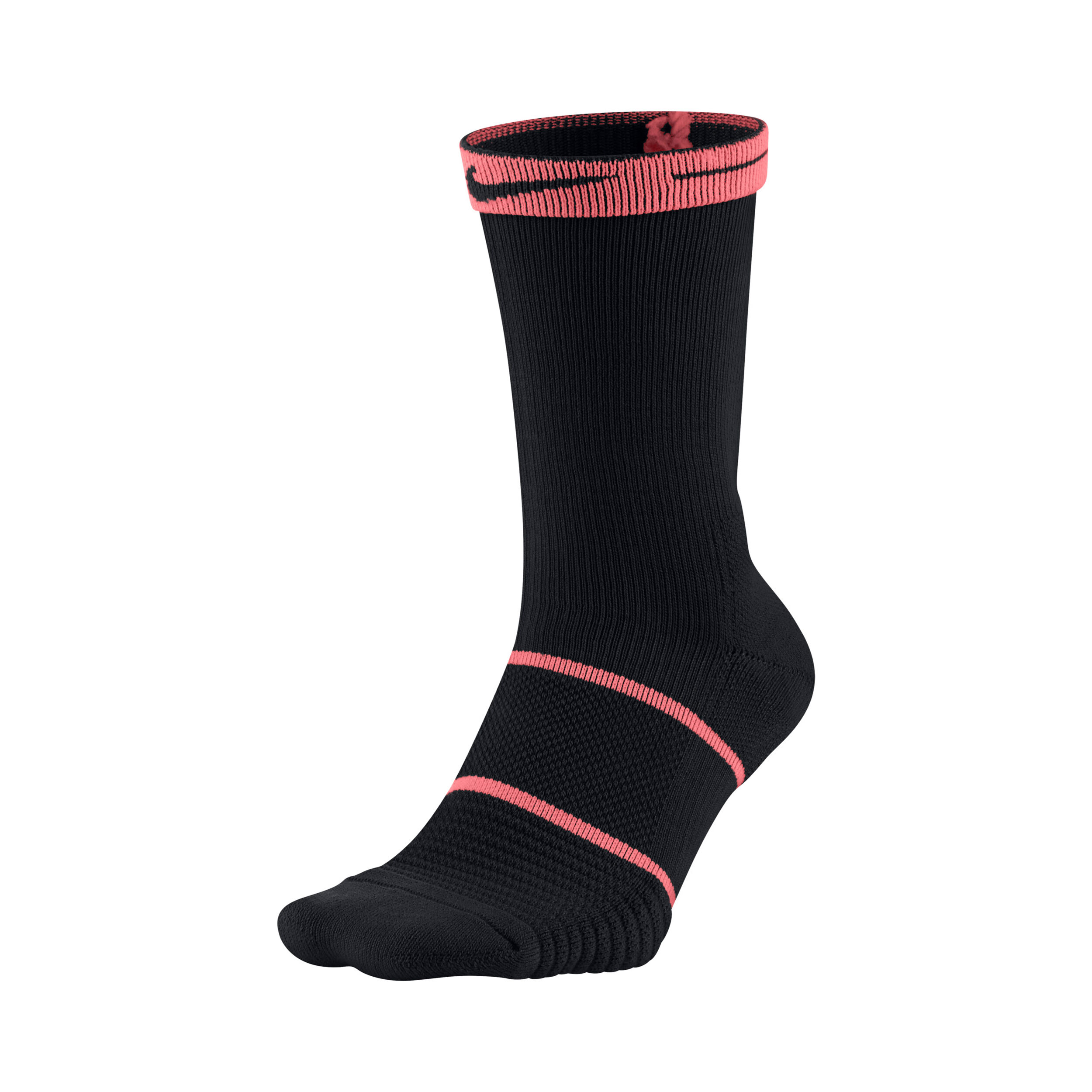 Court Essentials Crew Tennis Socks Black Coral