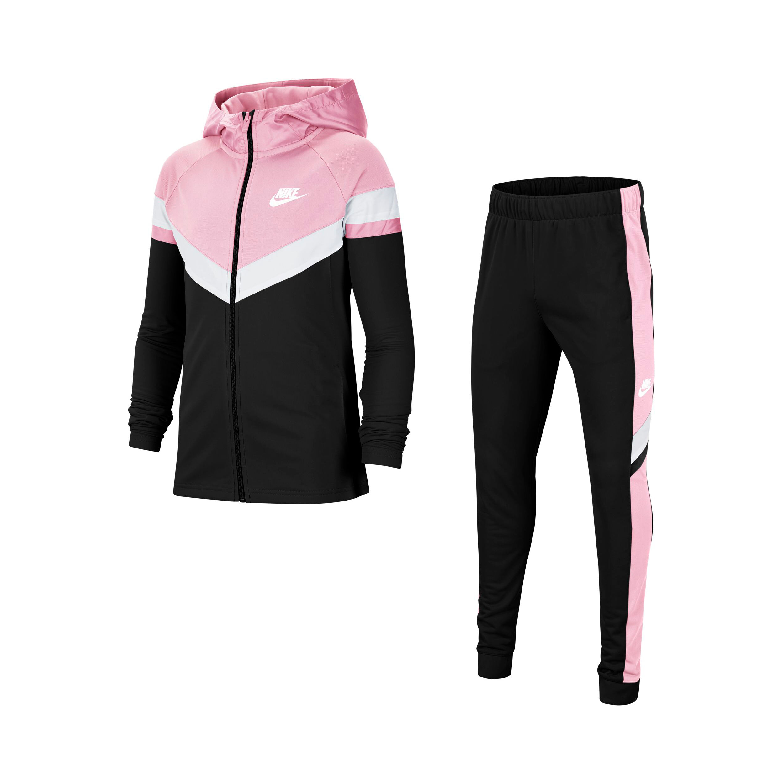 Sportswear Tracksuit Girls Black Pink