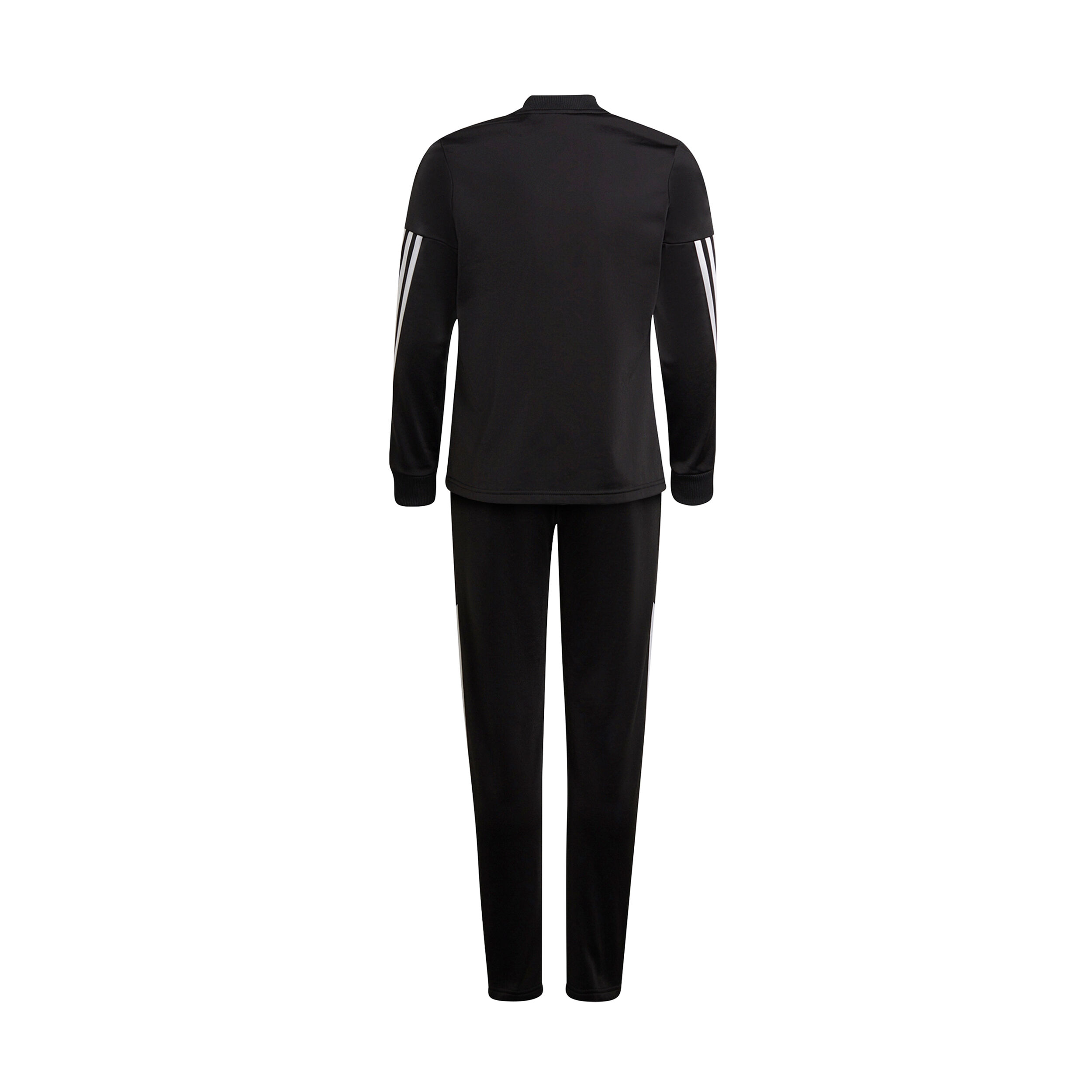 Adidas black polyester tracksuit hot sale
