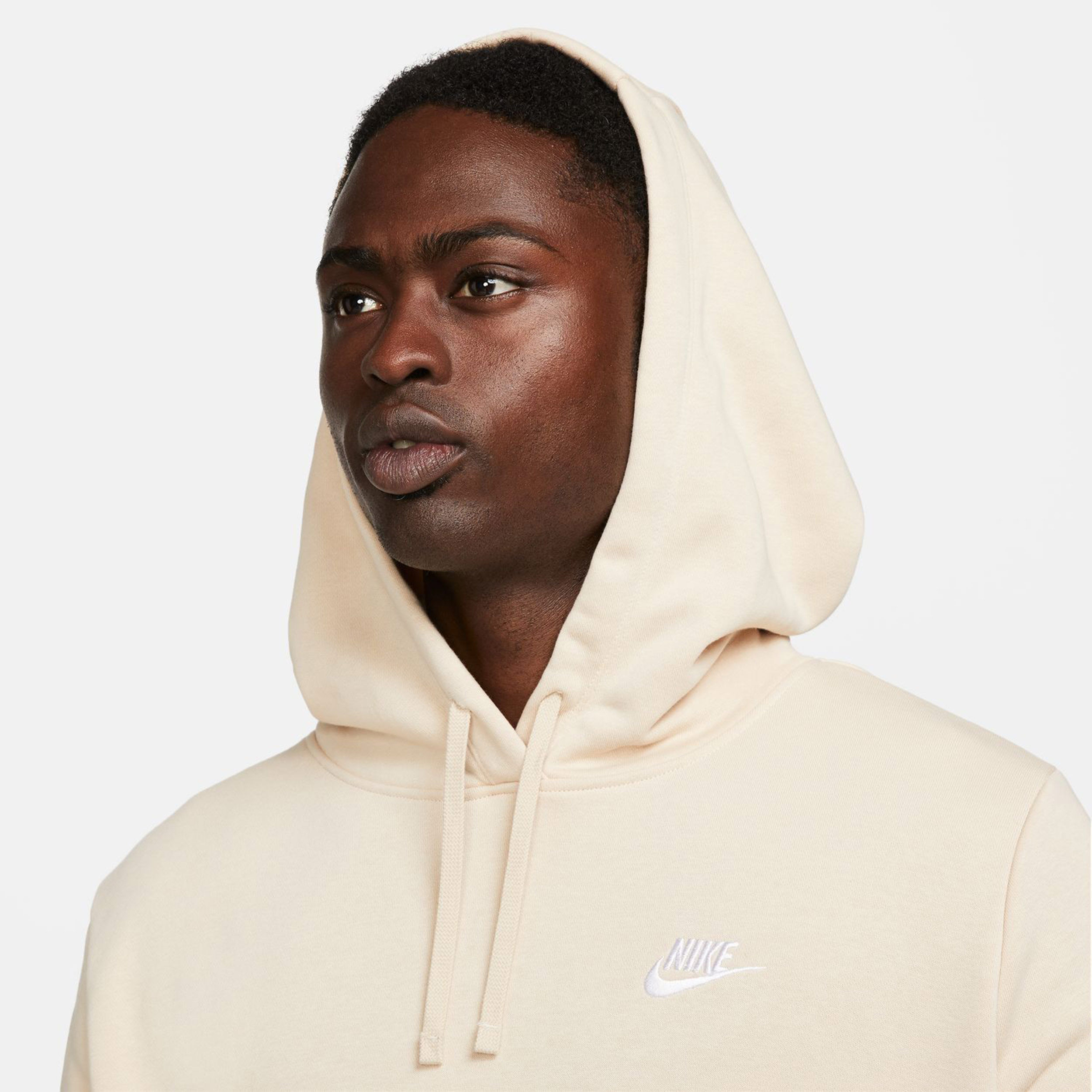 Buy Nike Club Standard Fleece Hoody Women Beige online Padel