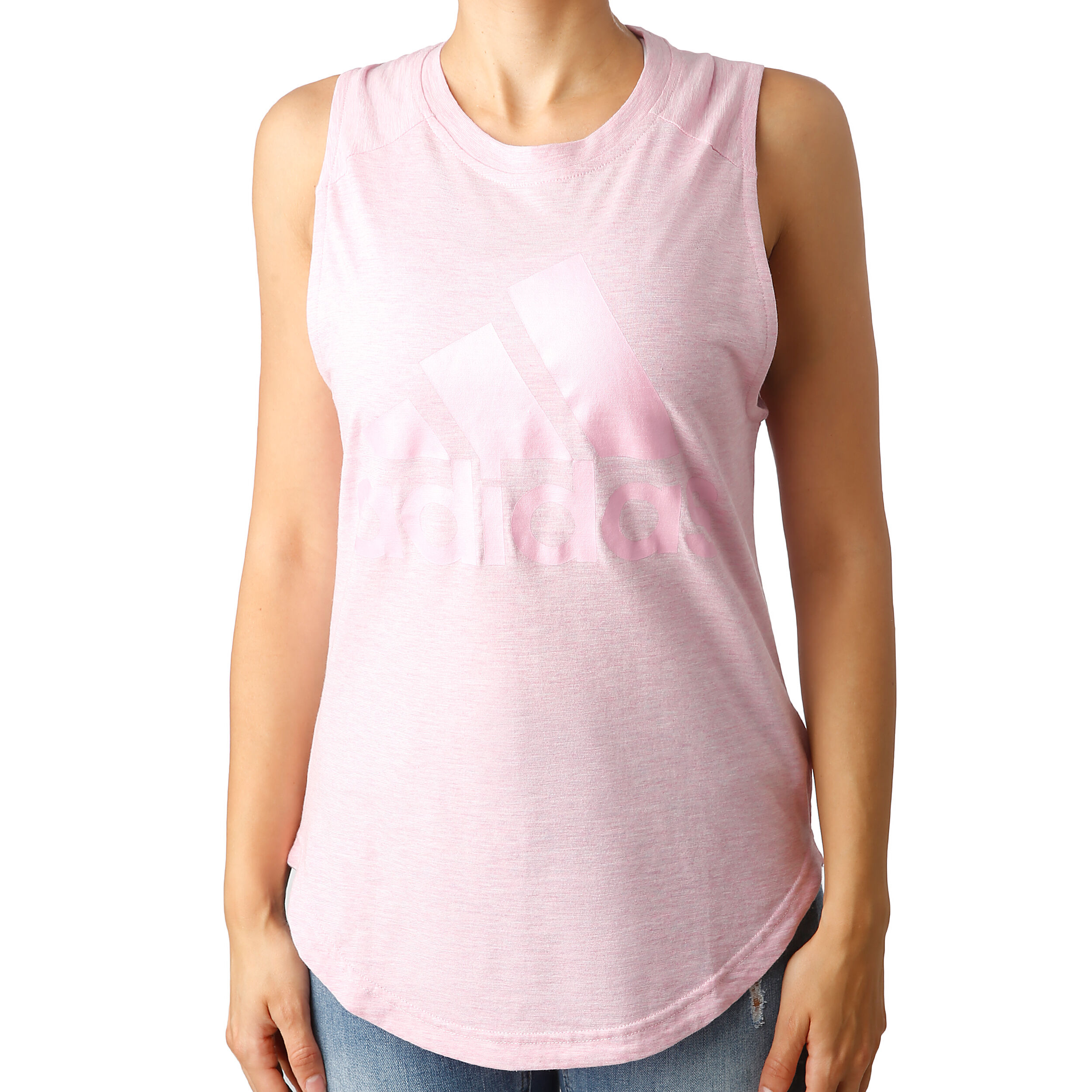 Adidas muscle tee women's sales