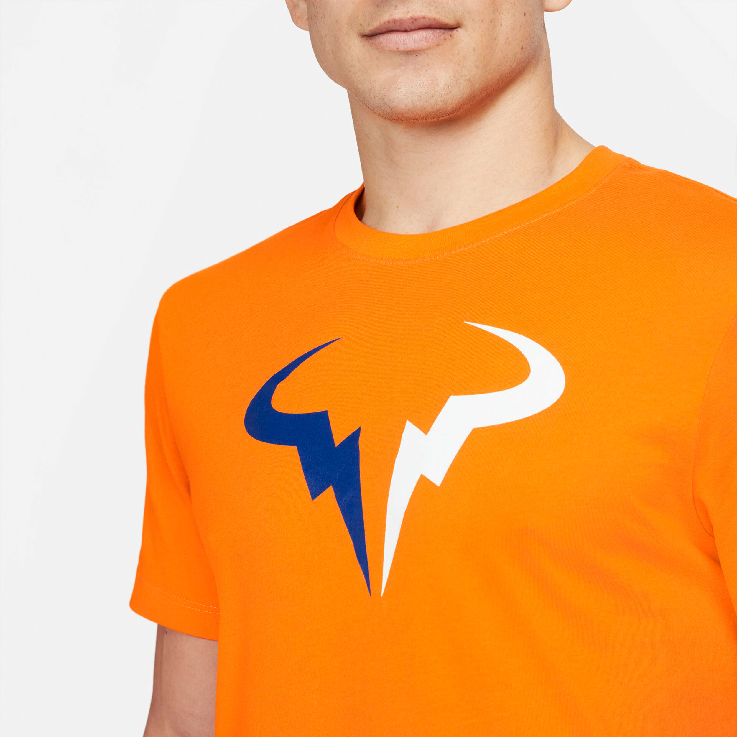 Rafael Nadal Court Dri Fit Essential T Shirt Men Orange Multicoloured
