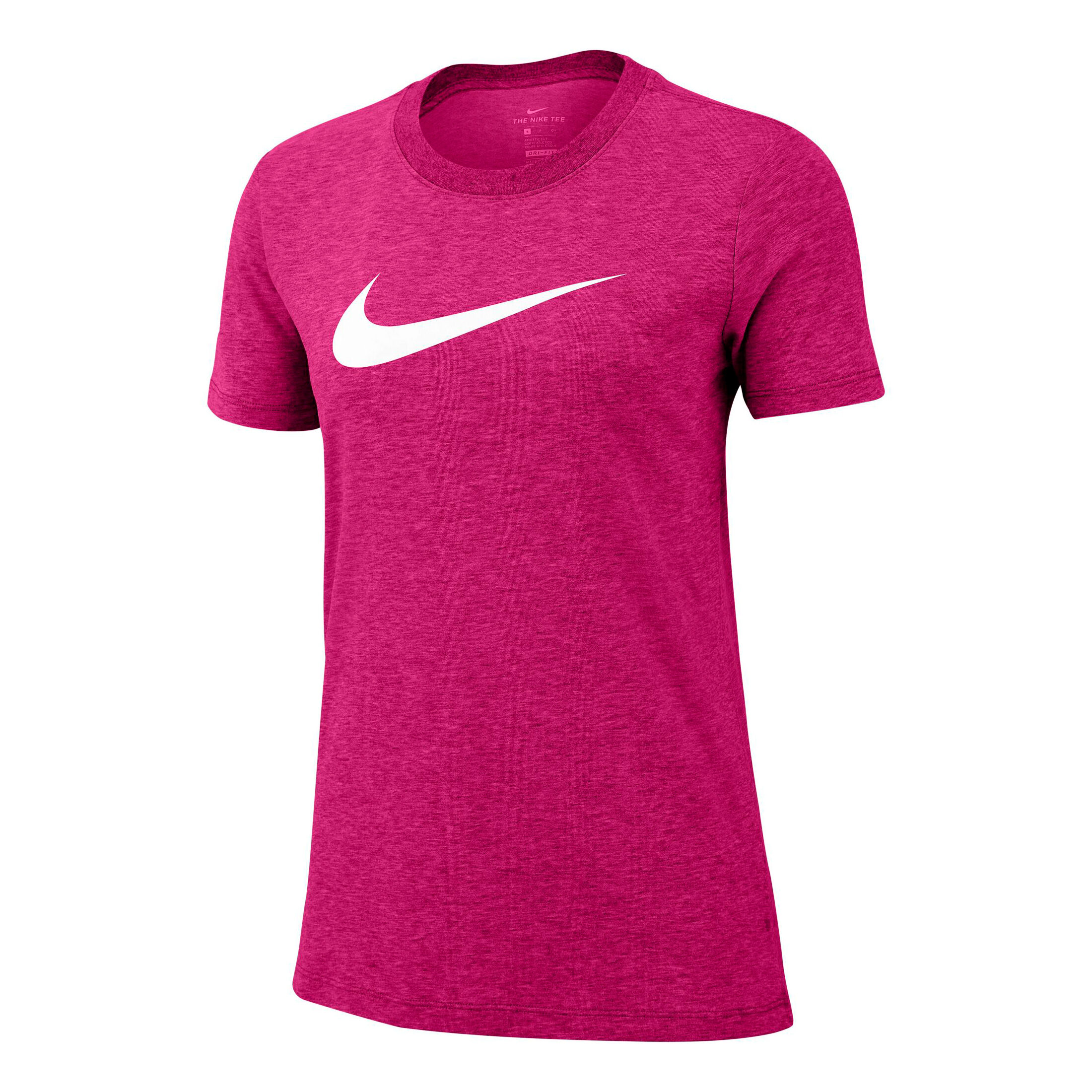 Hot pink sale nike shirt womens
