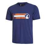 Quiet Please Clothing Quiet Please Retro Block T-Shirt Men - dark blue, multicoloured
