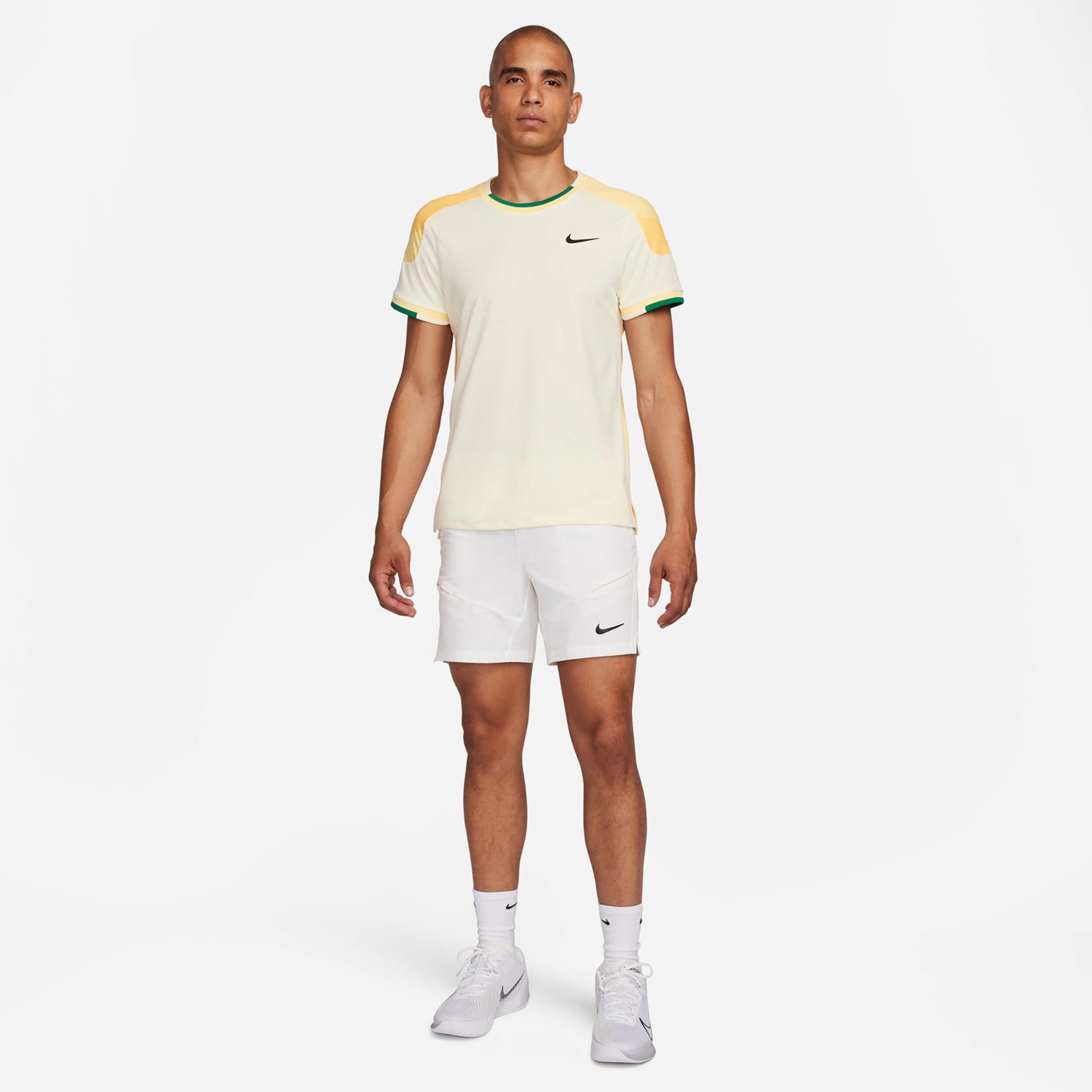 Nike Court Dri-Fit Slam T-Shirt Men Cream, Multicoloured