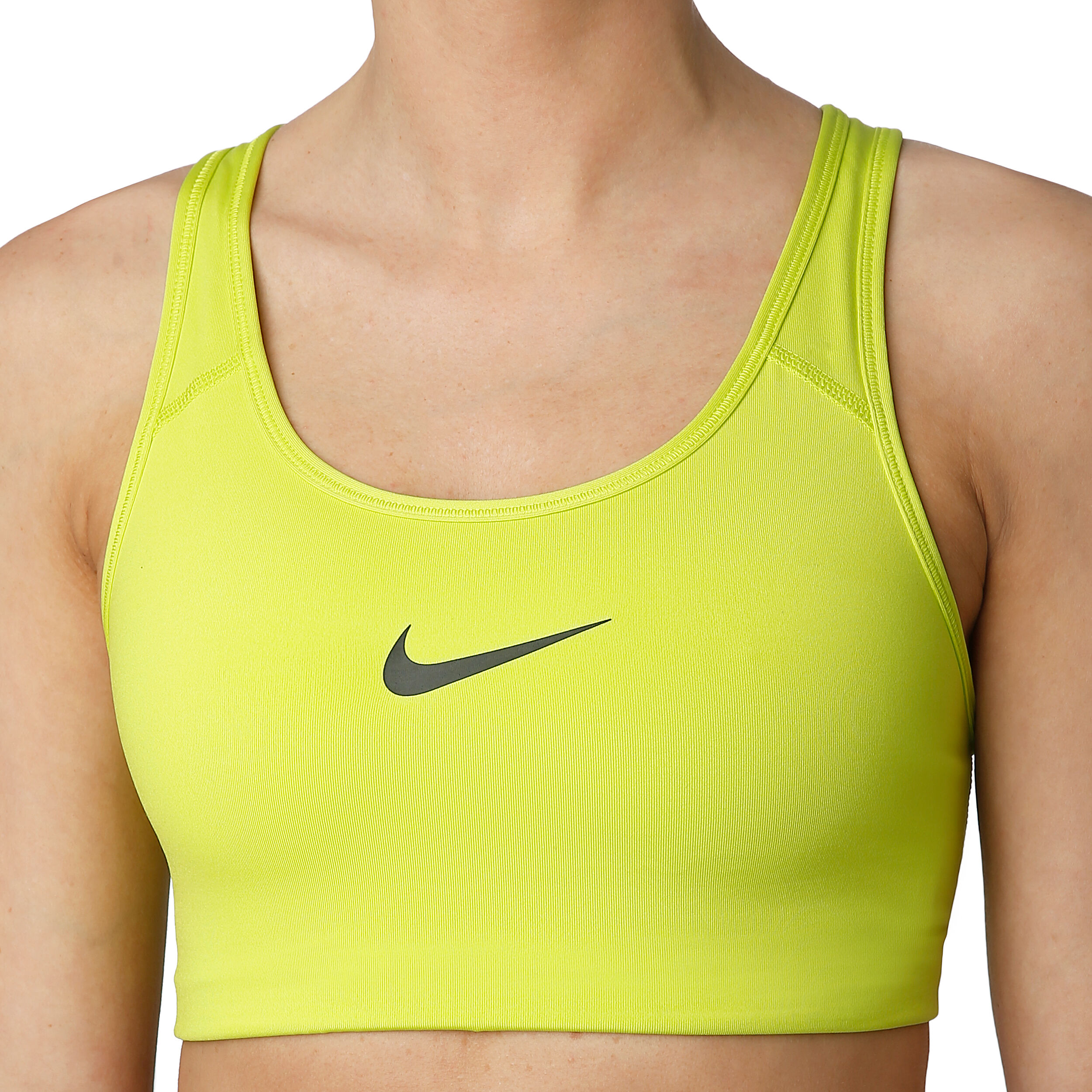 Neon yellow nike sports bra shop