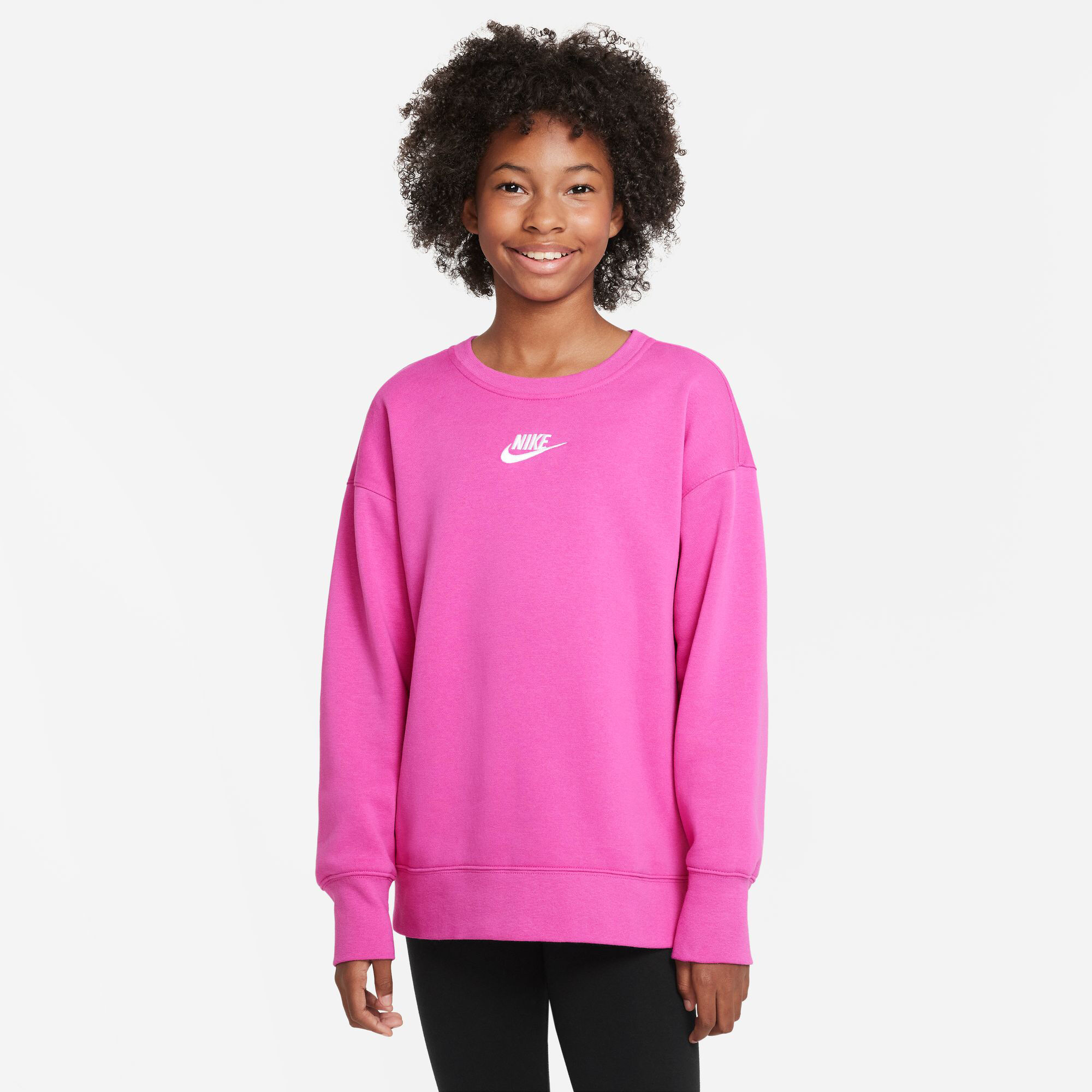 pink nike pro jumper