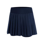 Quiet Please Clothing Quiet Please Love Pleated Skirt Women-dark blue