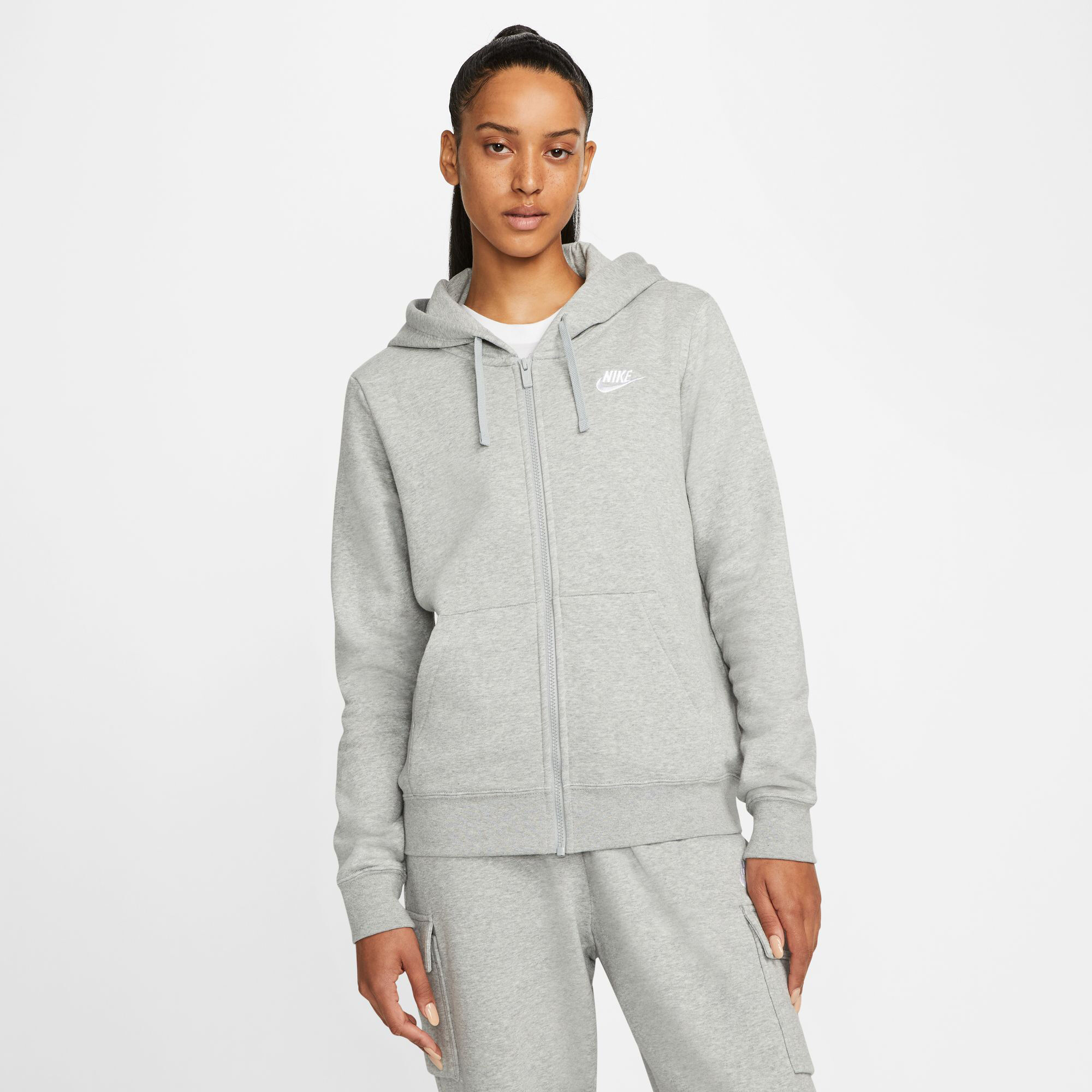 Buy Nike Sportswear Club STD Zip Hoodie Women Lightgrey online