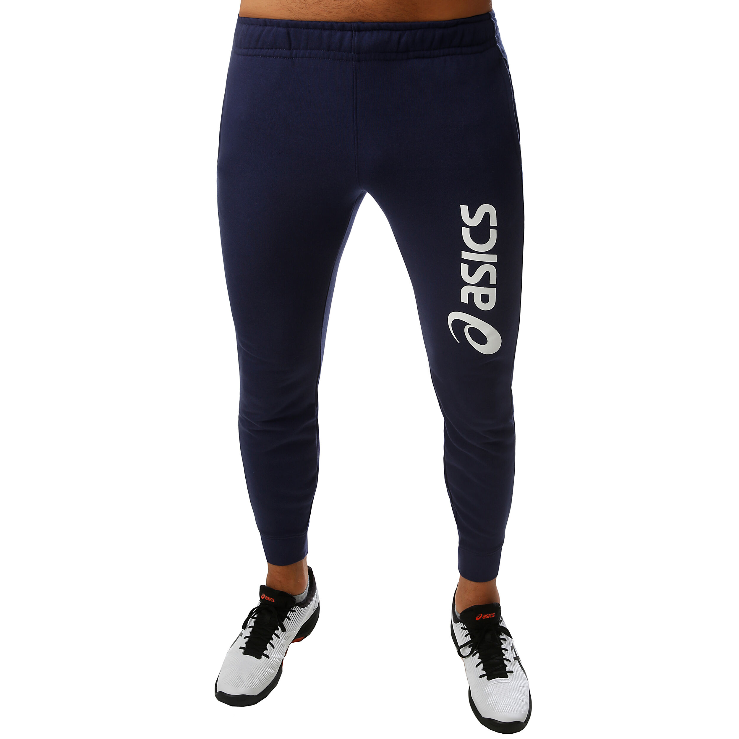 Big Logo Sweat Training Pants Men Dark Blue White
