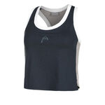 HEAD Clothing HEAD Play Crop Tank Top Women-Dark Blue,White