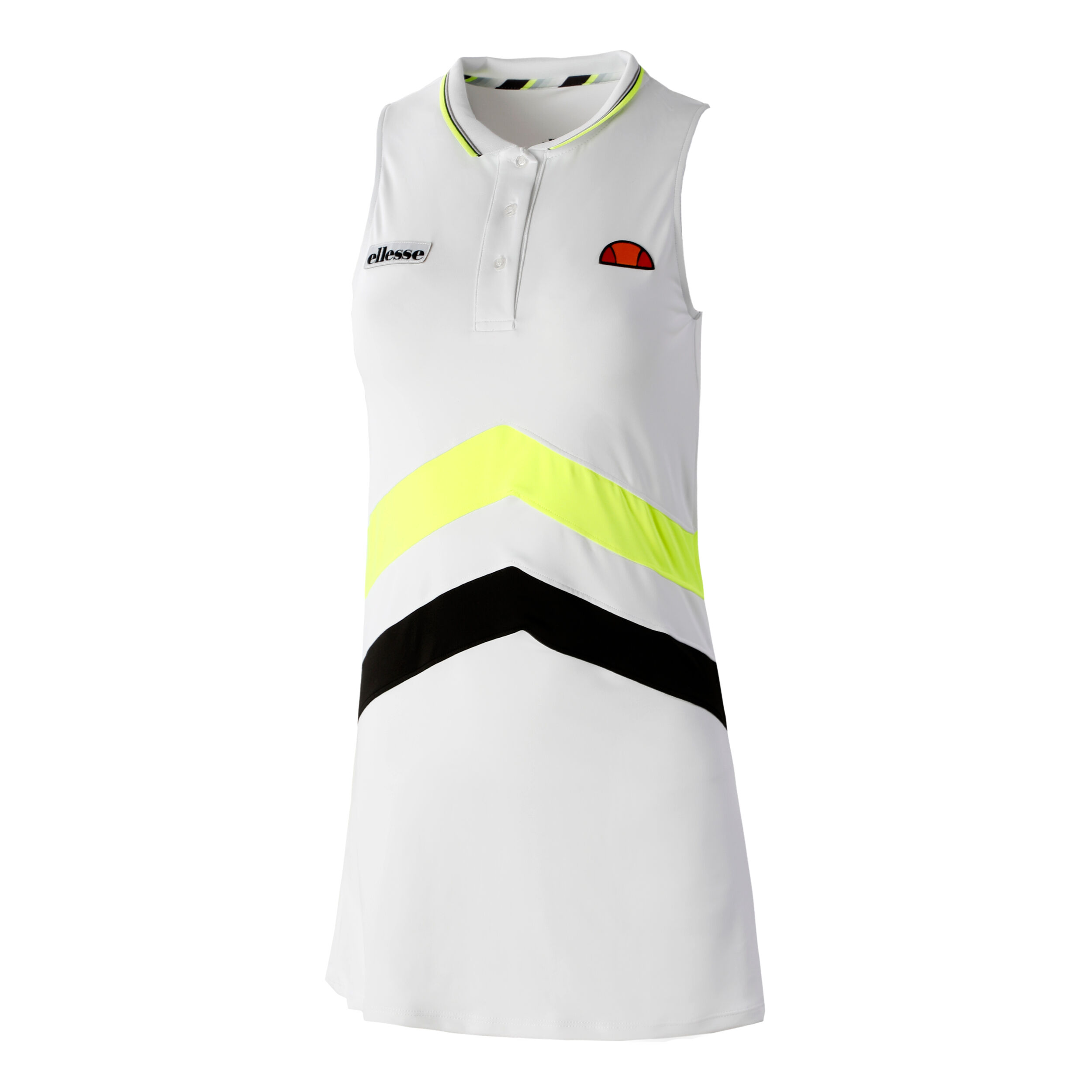 Campionessa Dress Women White Neon Yellow