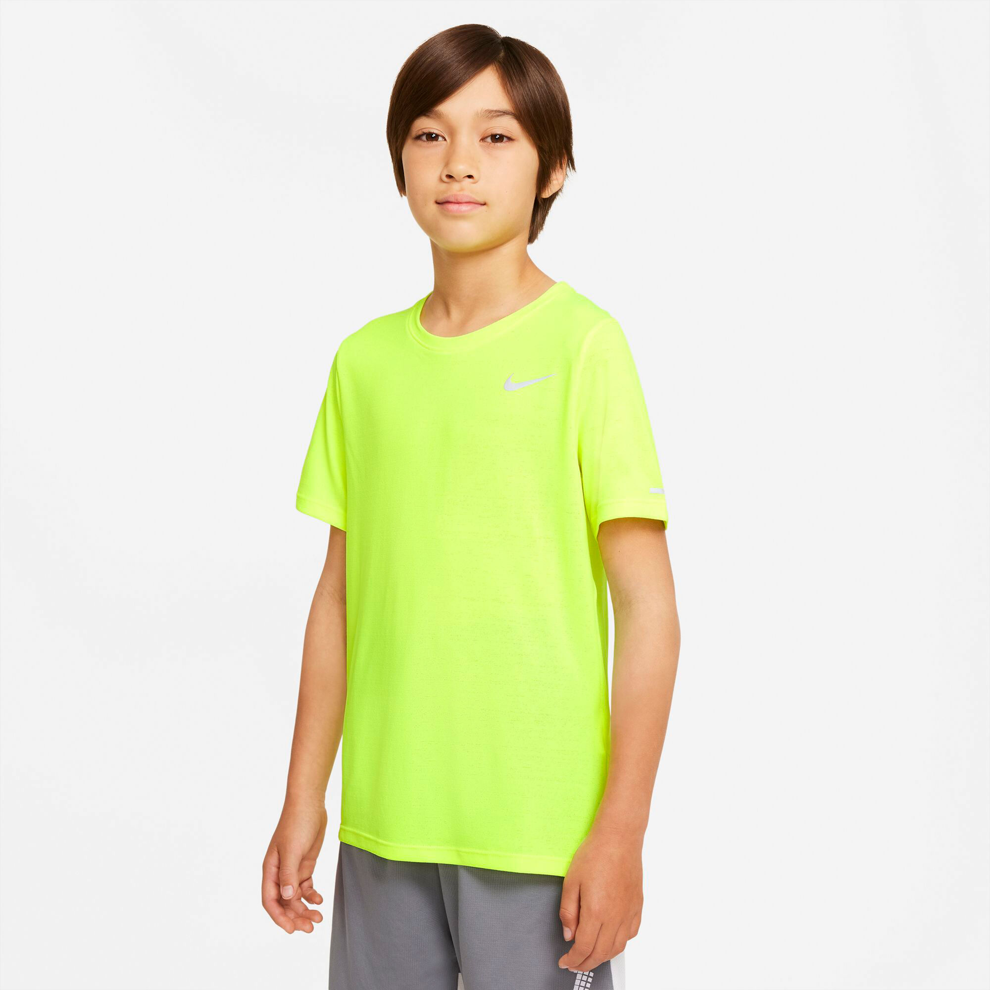 highlighter yellow nike shirt