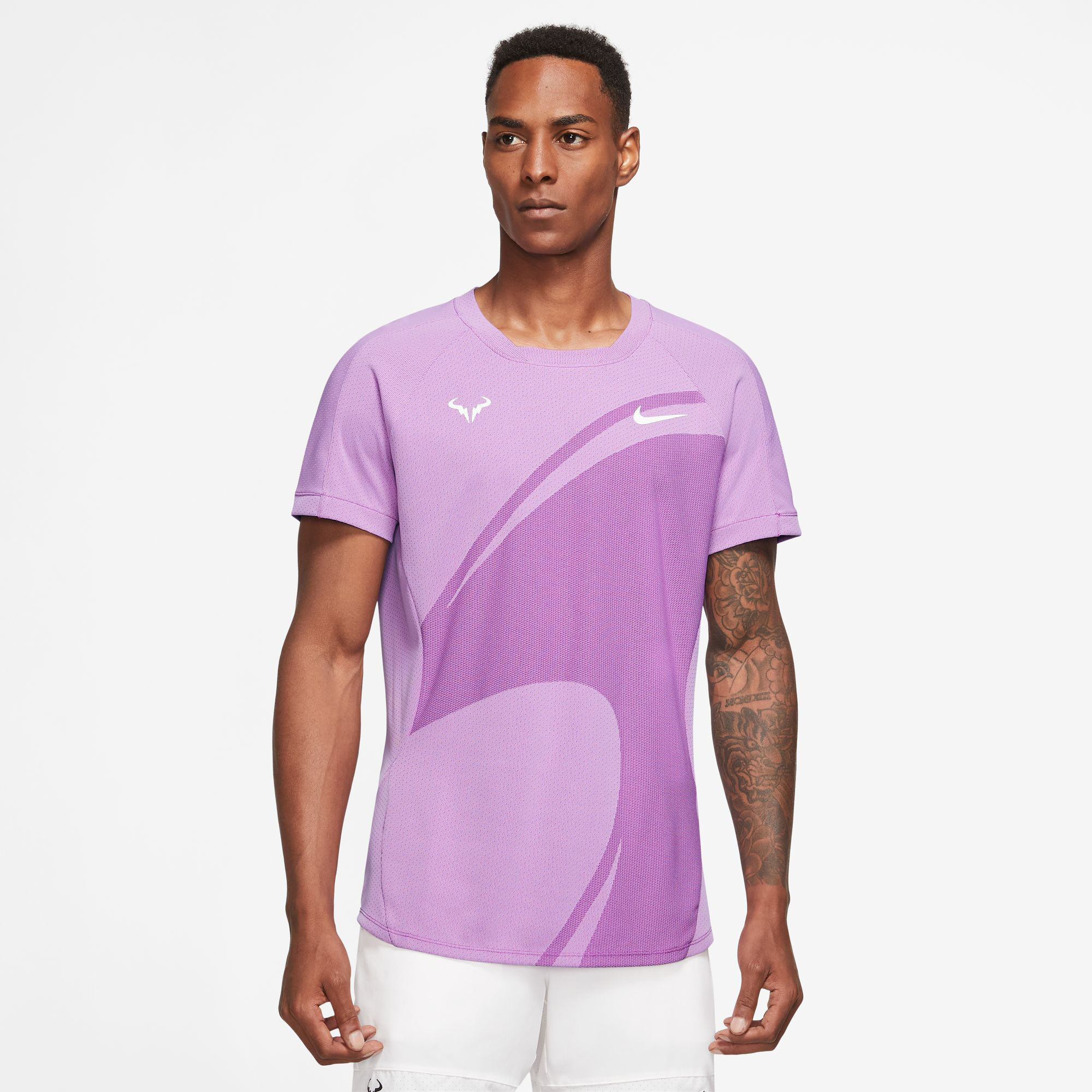 Nike dri fit purple t shirt sale
