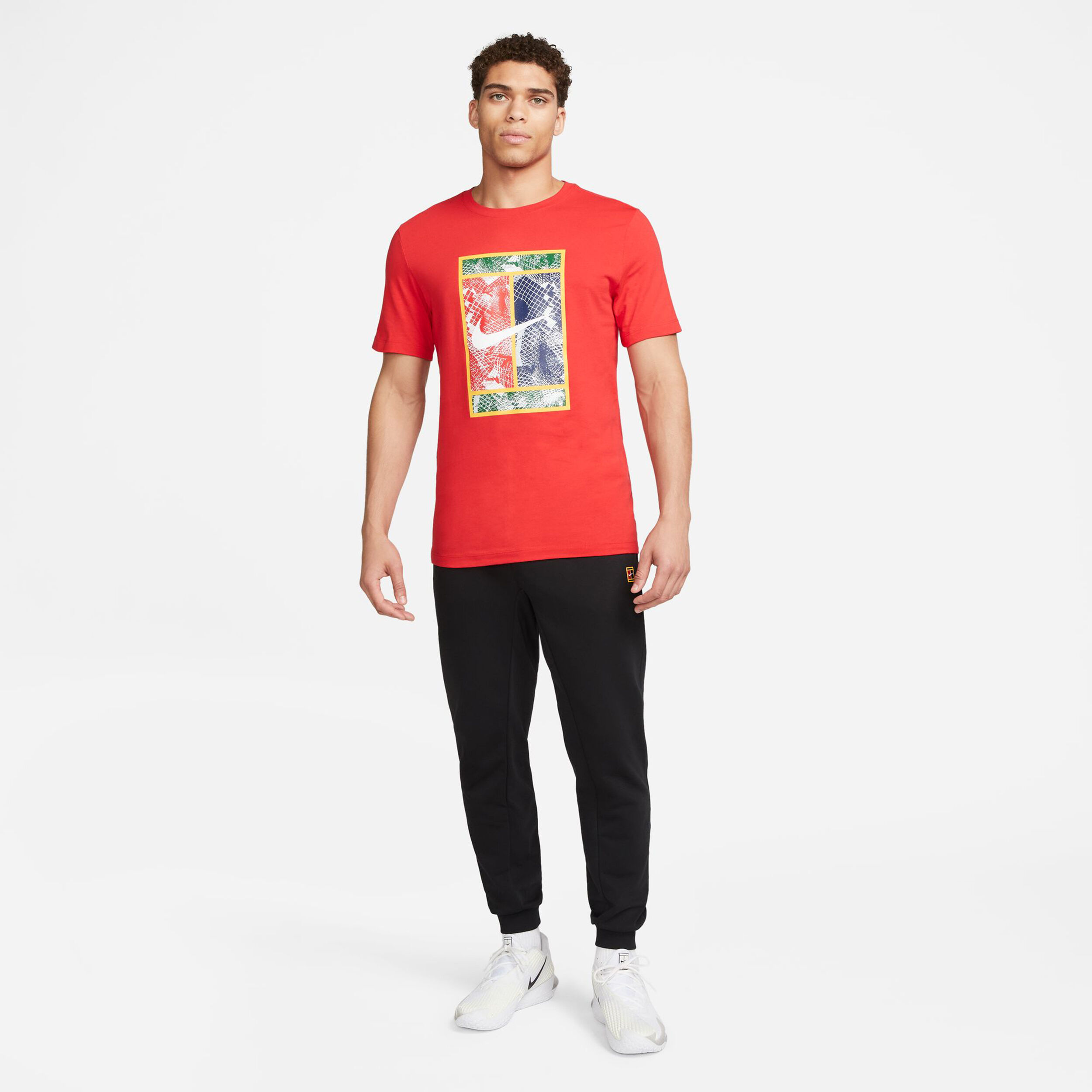 Court Heritage T Shirt Men Red Multicoloured