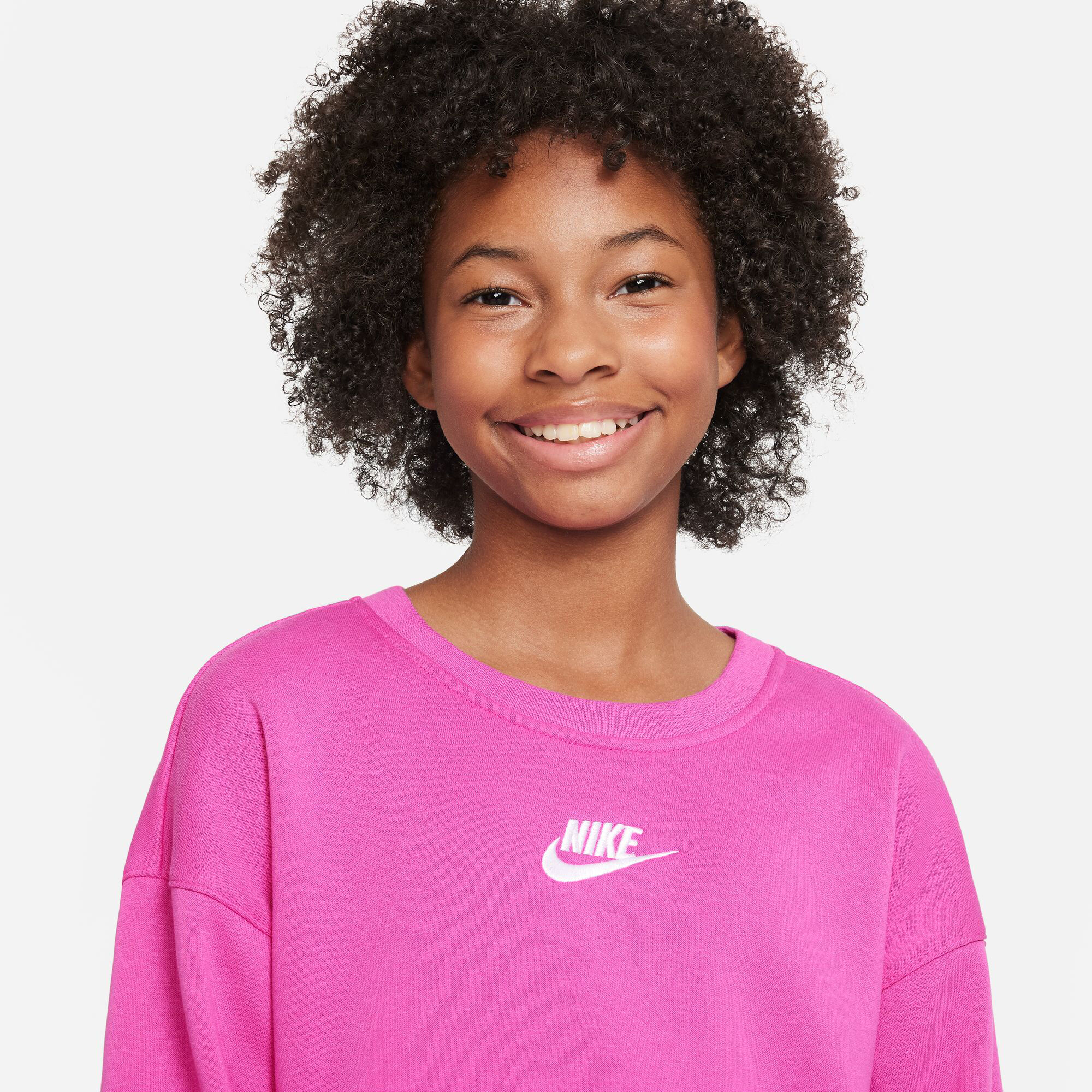 Nike club clearance sweatshirt pink