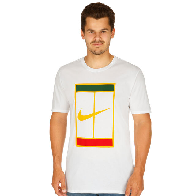 Nike Heritage T-Shirt Exclusive - White, Yellow online | Padel-Point