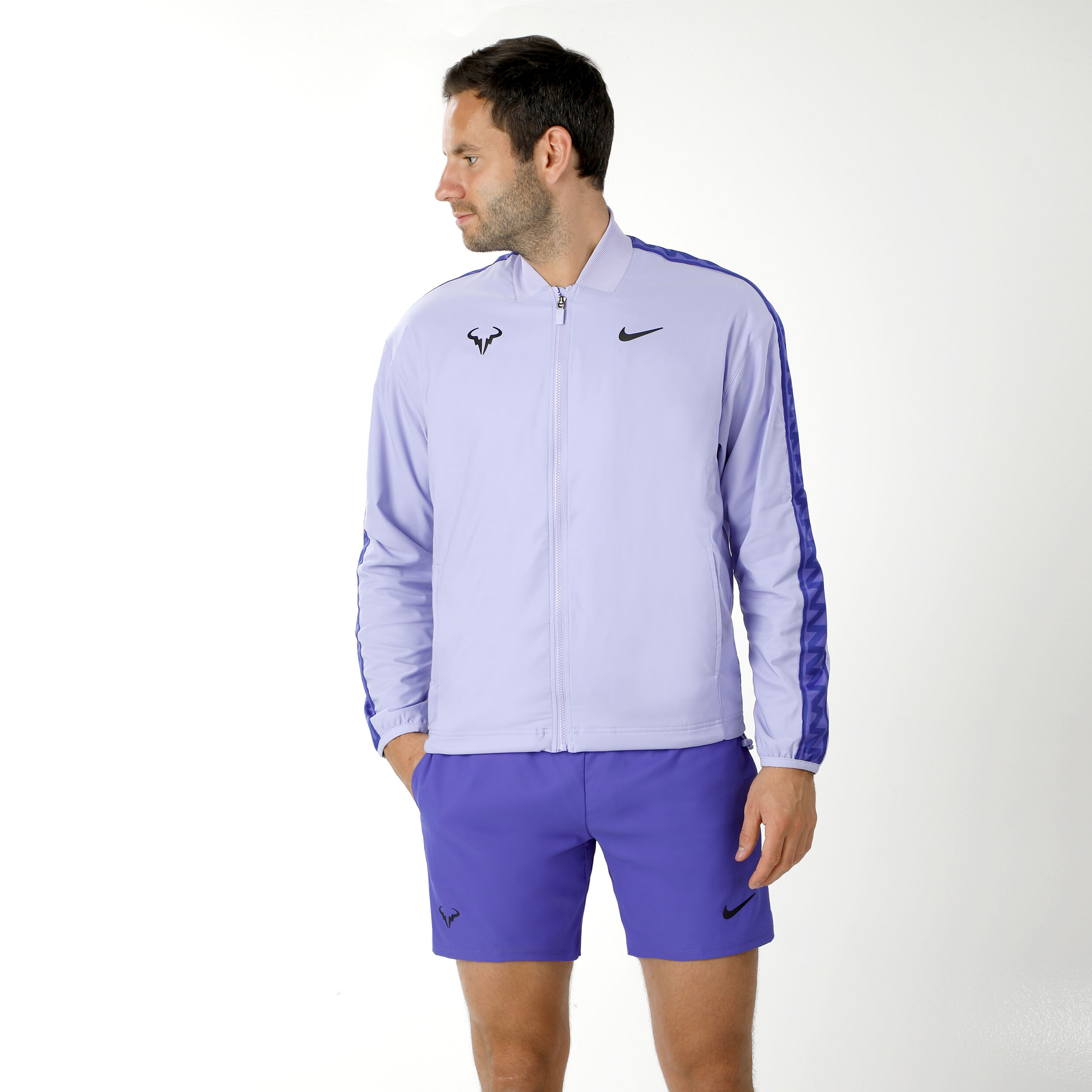 Rafael Nadal Training Jacket Men Lilac Black