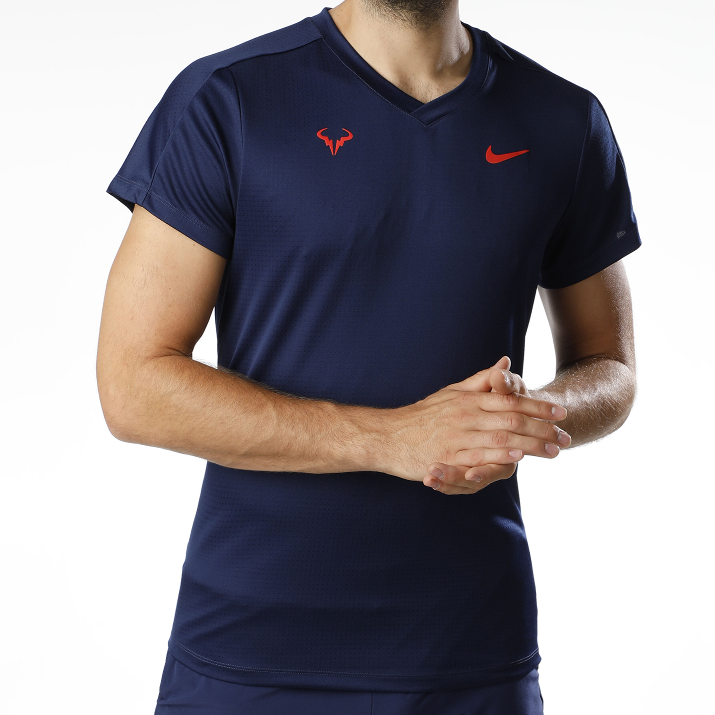 Rafael Nadal Dri Fit Challenger T Shirt Men Blue Red