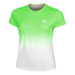 BIDI BADU Clothing BIDI BADU Crew Gradiant T-Shirt Women-Neon Green,White