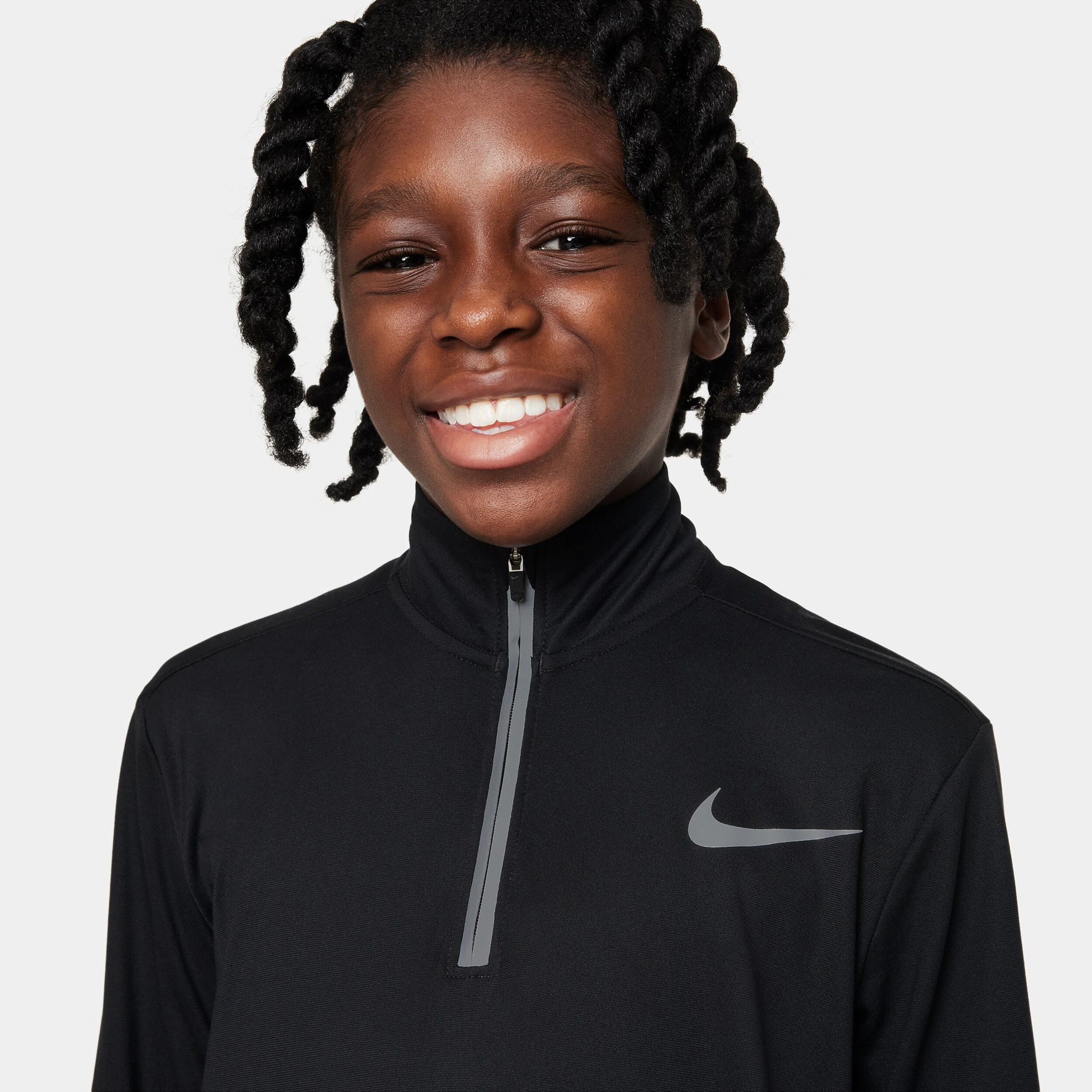 Womens black cheap nike half zip