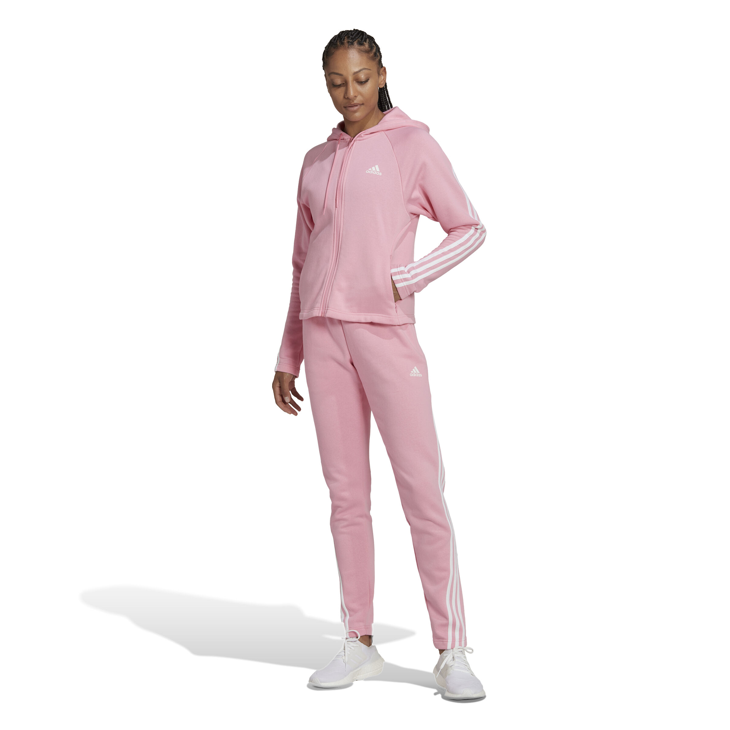 Womens pink adidas sweat suit hot sale
