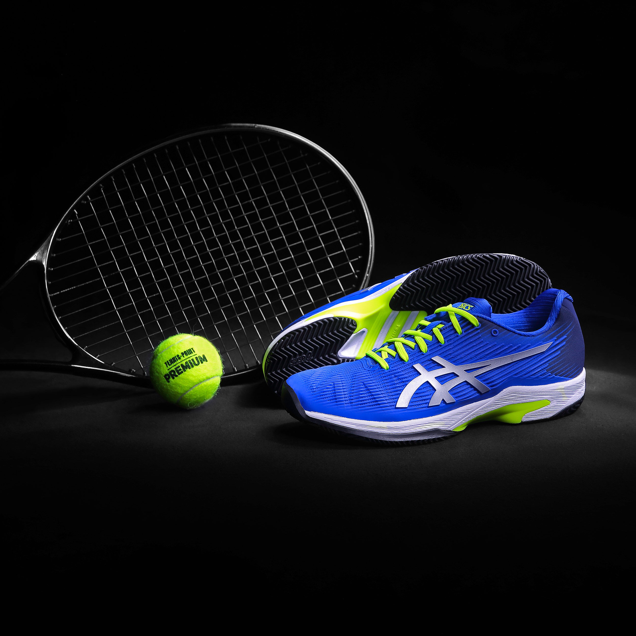 Solution Speed FF Clay Court Shoe Special Edition Men Blue Neon Yellow