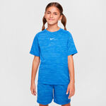 Nike Tennis apparel Nike Dri-FIT Multi Heather T-Shirt Kids-blue, white