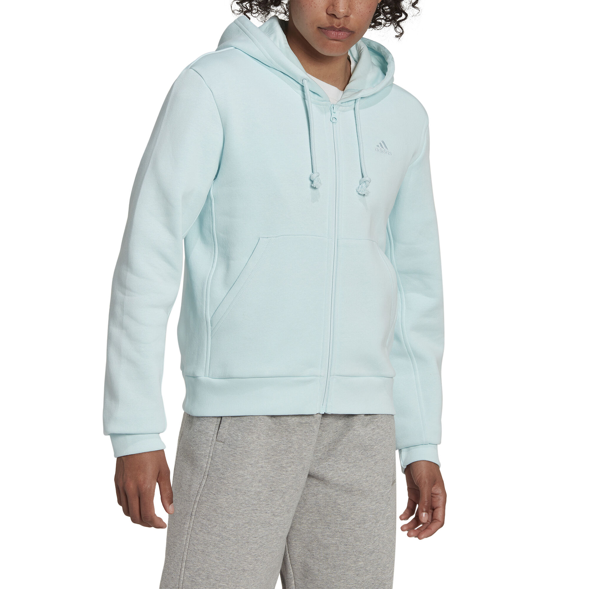 adidas SZN Zip Hoodie Women - Light Blue online | Padel-Point