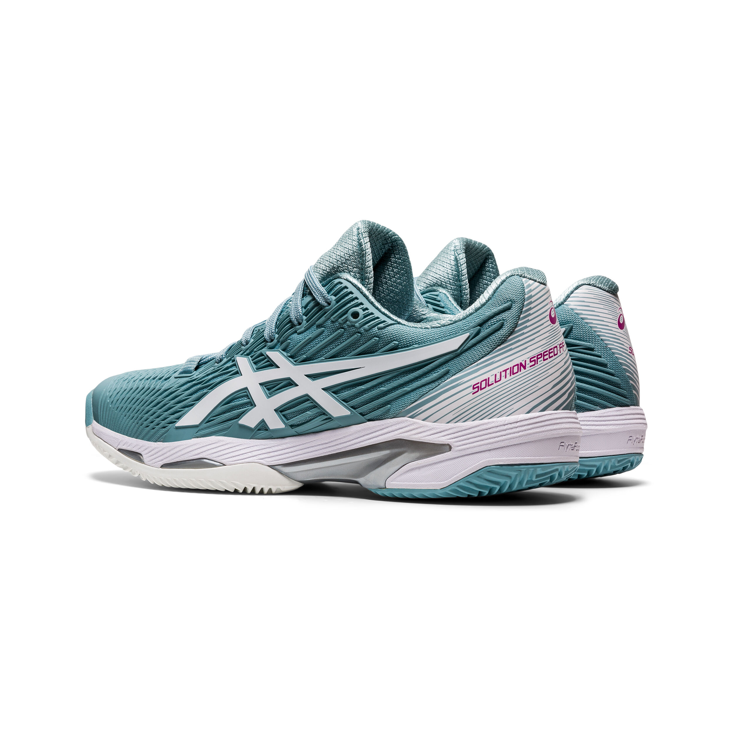 Solution Speed FF 2 Clay Court Shoe Women Turquoise White