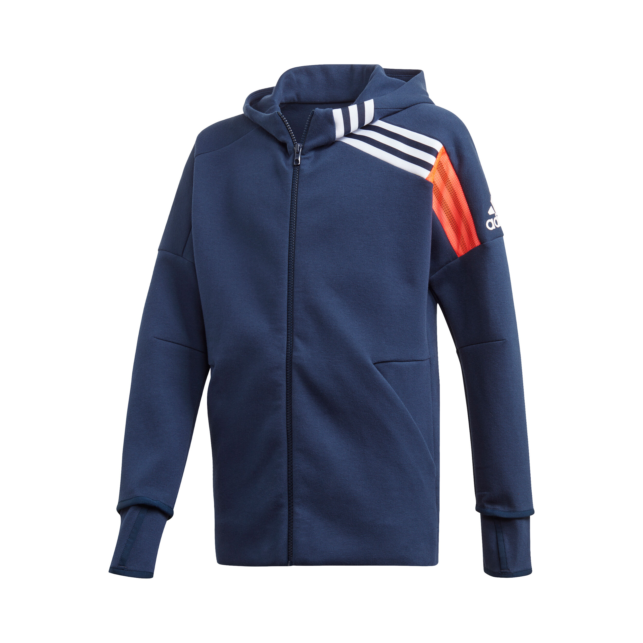 Buy adidas Z.N.E. Full Zip Hoodie Kids Dark Blue White online Padel Point COM